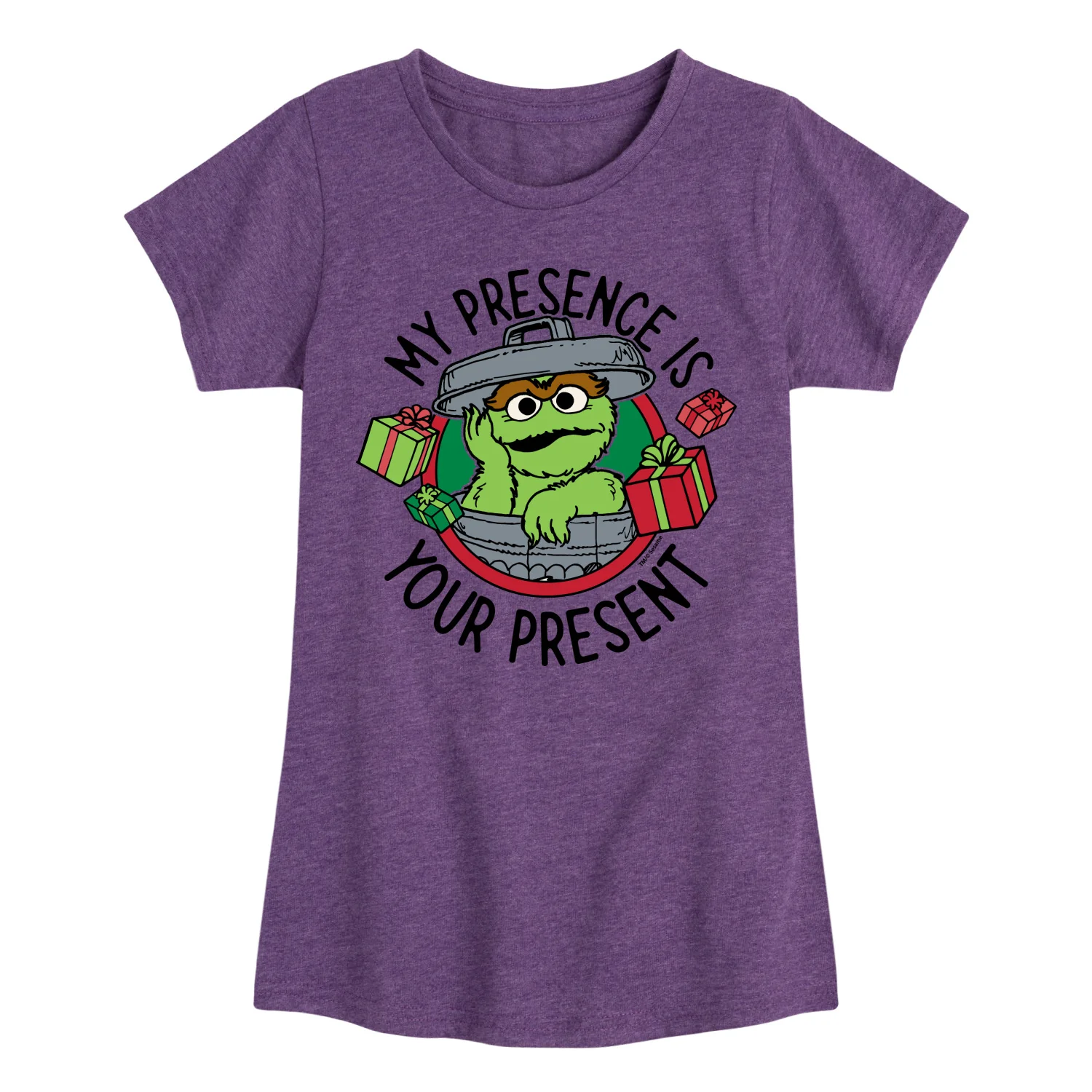 Sesame Street - My Presence is Your Present - Youth Girls Short Sleeve T-shirt - Image 3
