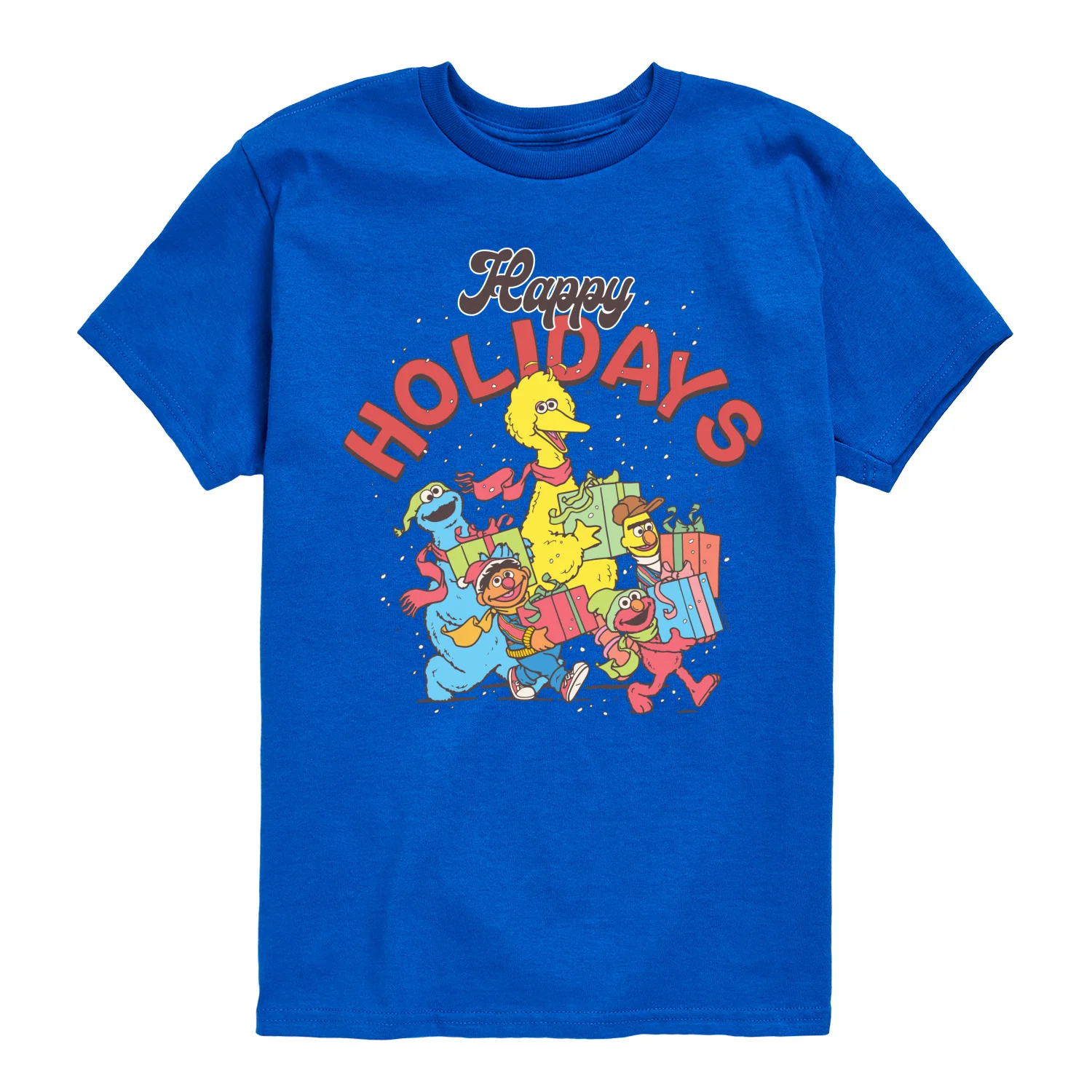 Sesame Street - Happy Holidays - Youth Short Sleeve Graphic T-shirt - Image 3
