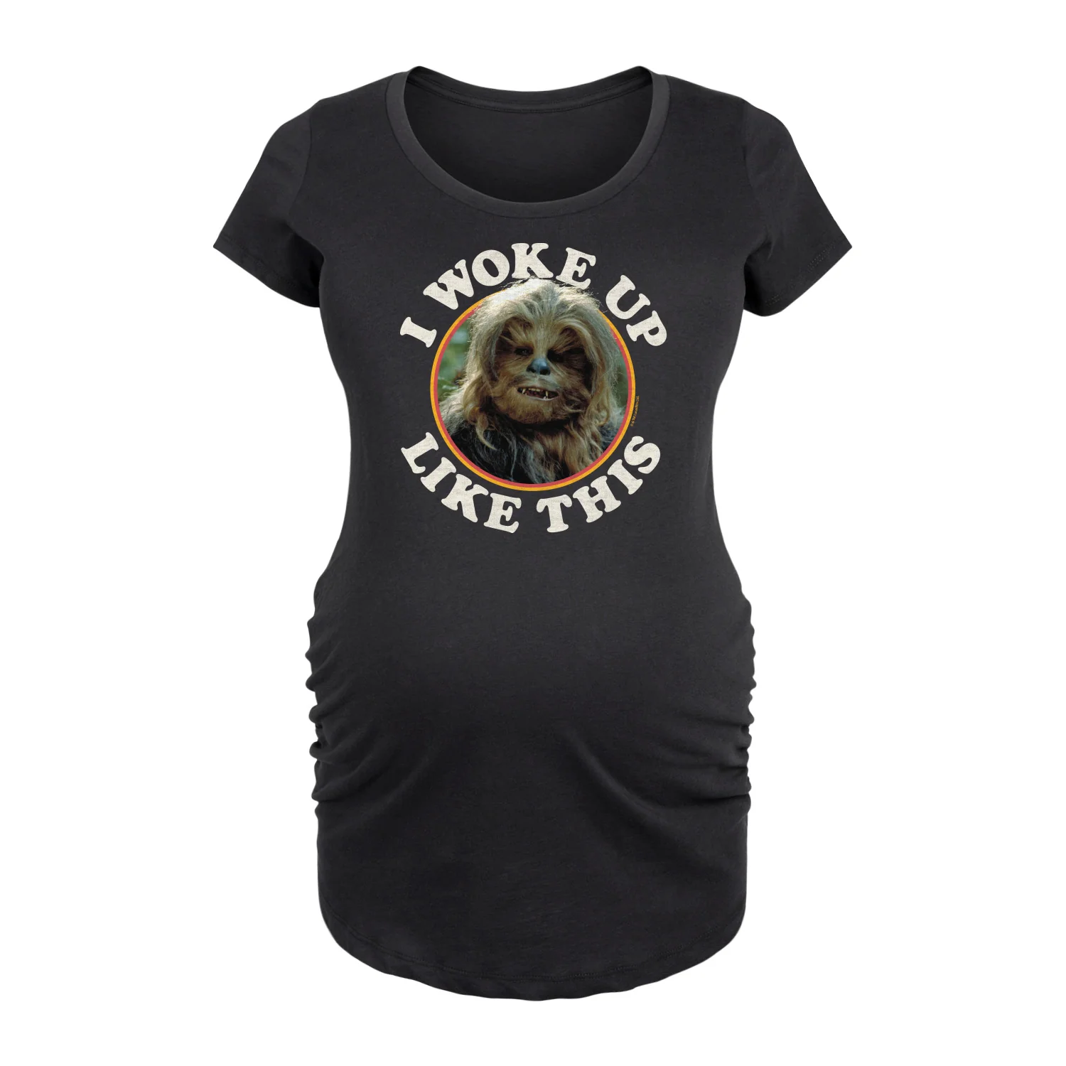 Star Wars - I Woke Up Like This Chewie - Maternity Scoop Neck Tee - Image 2