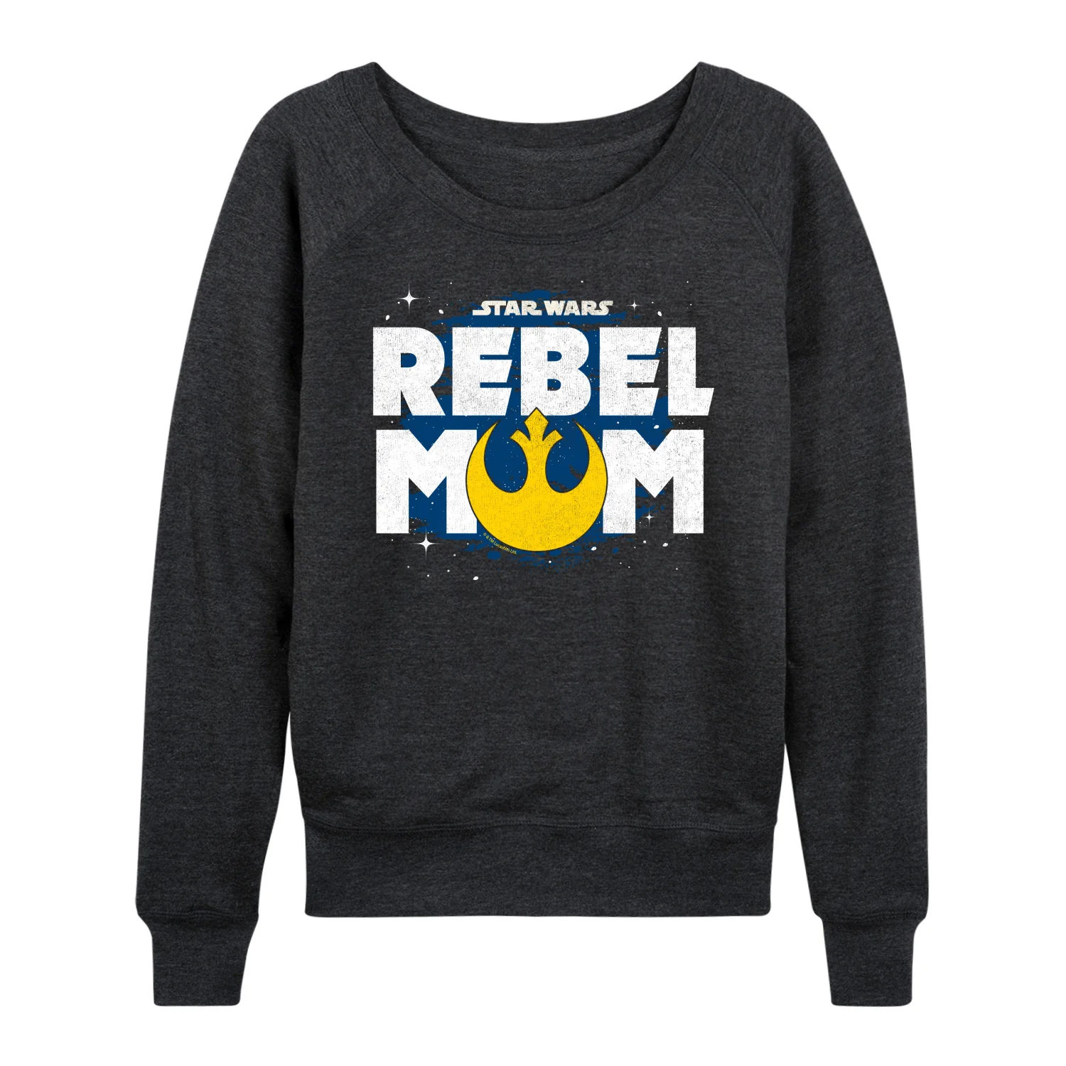 Star Wars - Rebel Mom - Women's French Terry Pullover Long Sleeve Shirt - Image 2