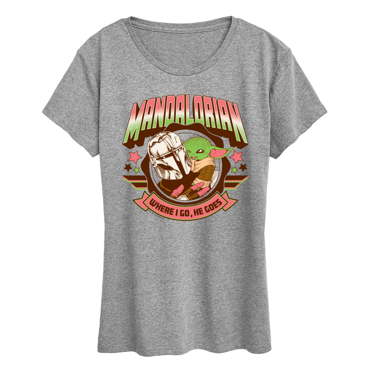 Star Wars - The Mandalorian Mando Collegiate - Wo Men's Short Sleeve Graphic T-Shirt - Image 3