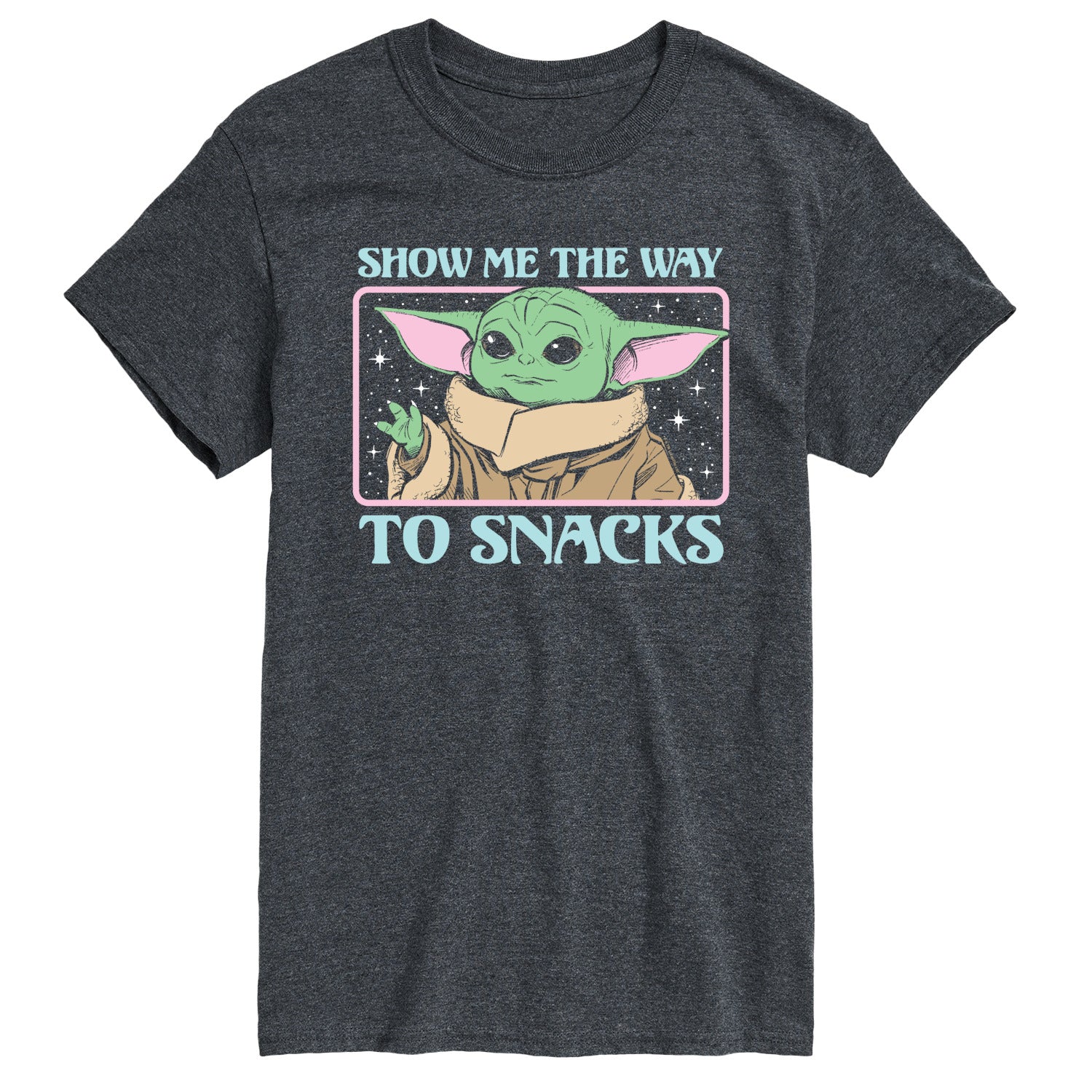 Star Wars - The Mandalorian Grogu The Way To Snacks - Men's Short Sleeve Graphic T-Shirt - Image 2