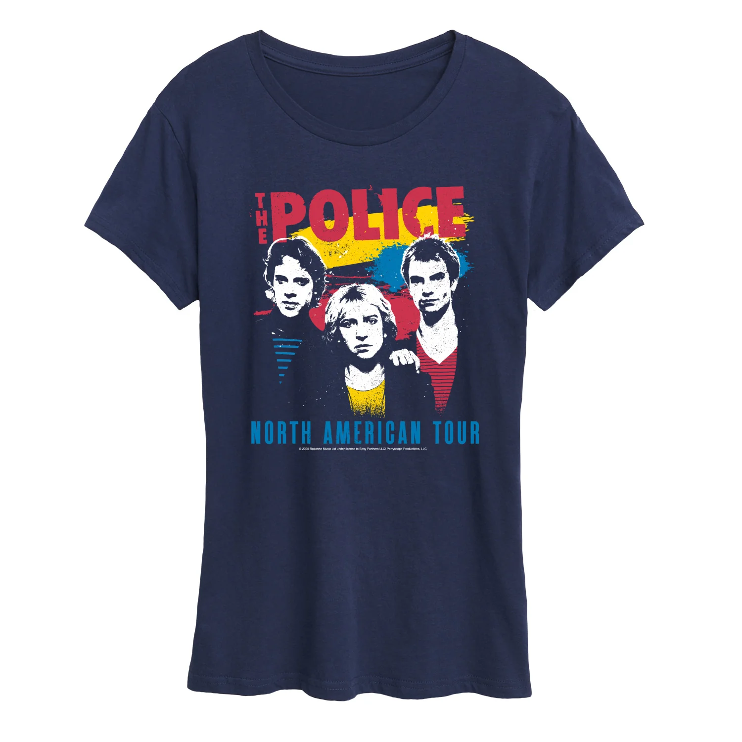The Police - Police North American Tour - Women's Short Sleeve Graphic T-Shirt - Image 3