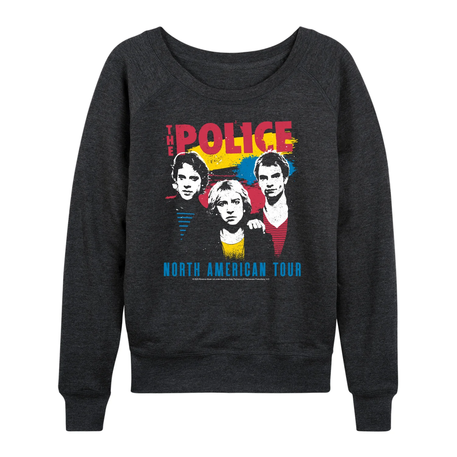 The Police - Police North American Tour - Women's French Terry Long Sleeve Pullover - Image 2