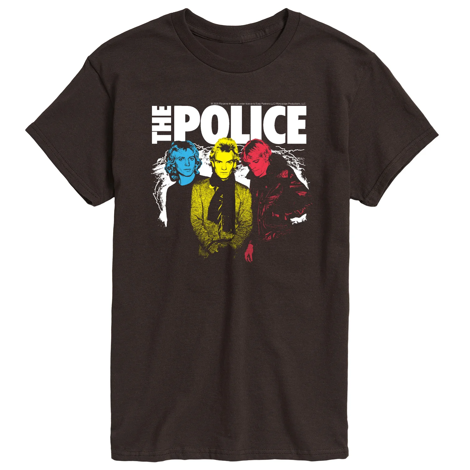 The Police - The Police Color Pop - Men's Short Sleeve Graphic T-Shirt - Image 2