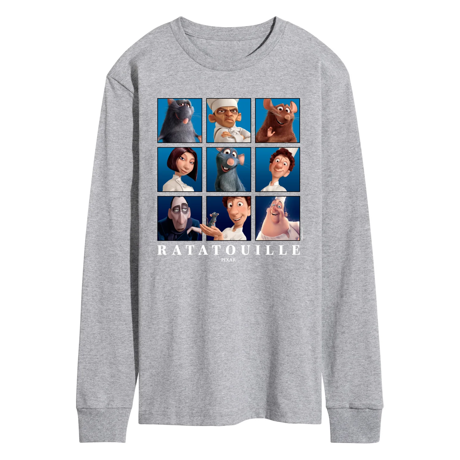 Ratatouille - Character Grid - Men's Long Sleeve Graphic T-Shirt - Image 2