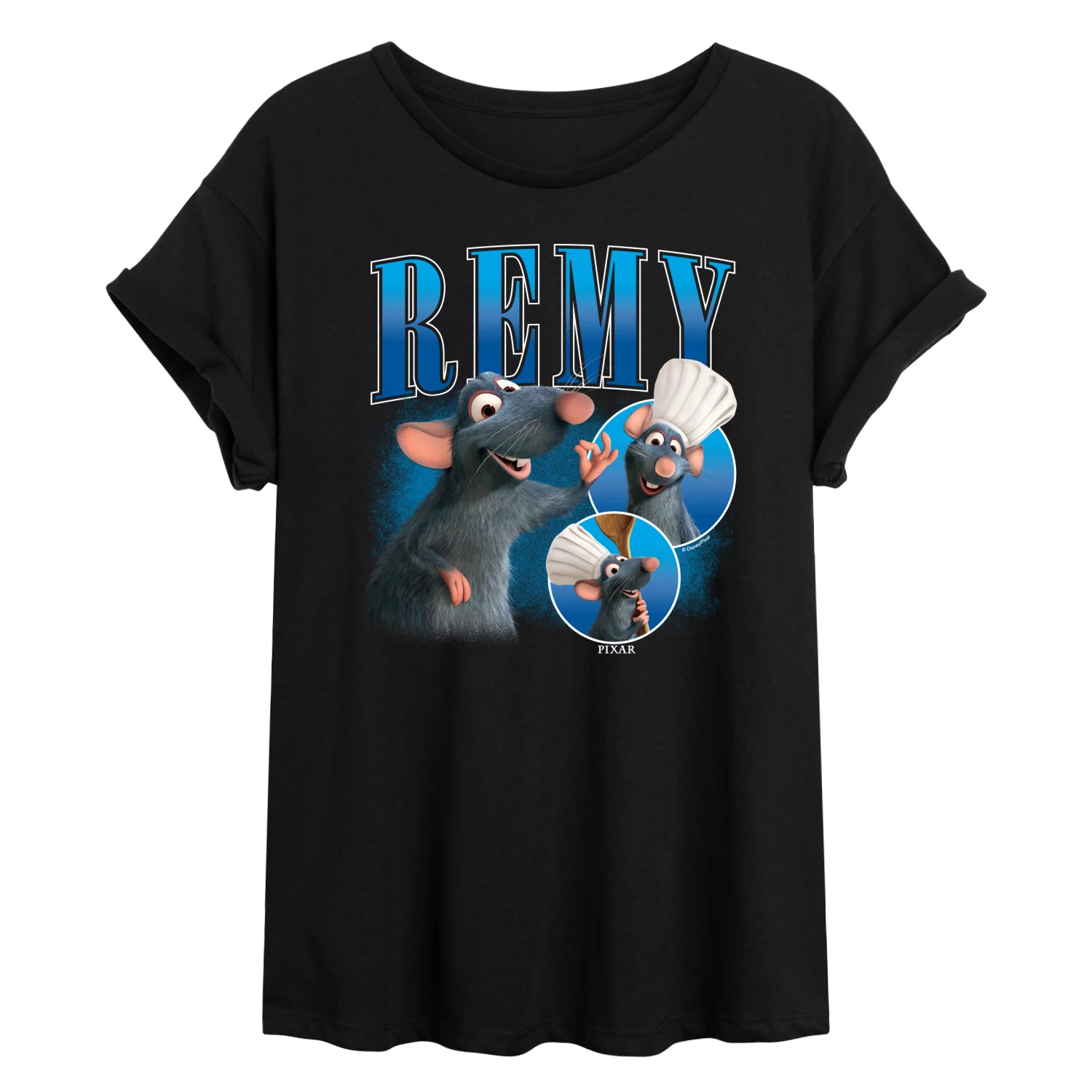 Ratatouille - Remy Bootleg - Juniors Oversized Graphic T-Shirt