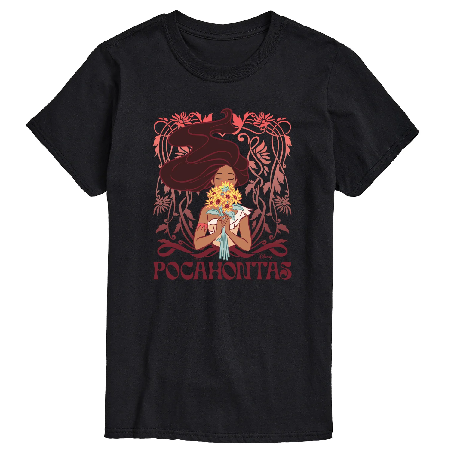 Disney Princess - Pocahontas Art Nouveau - Men's Short Sleeve Graphic T-Shirt