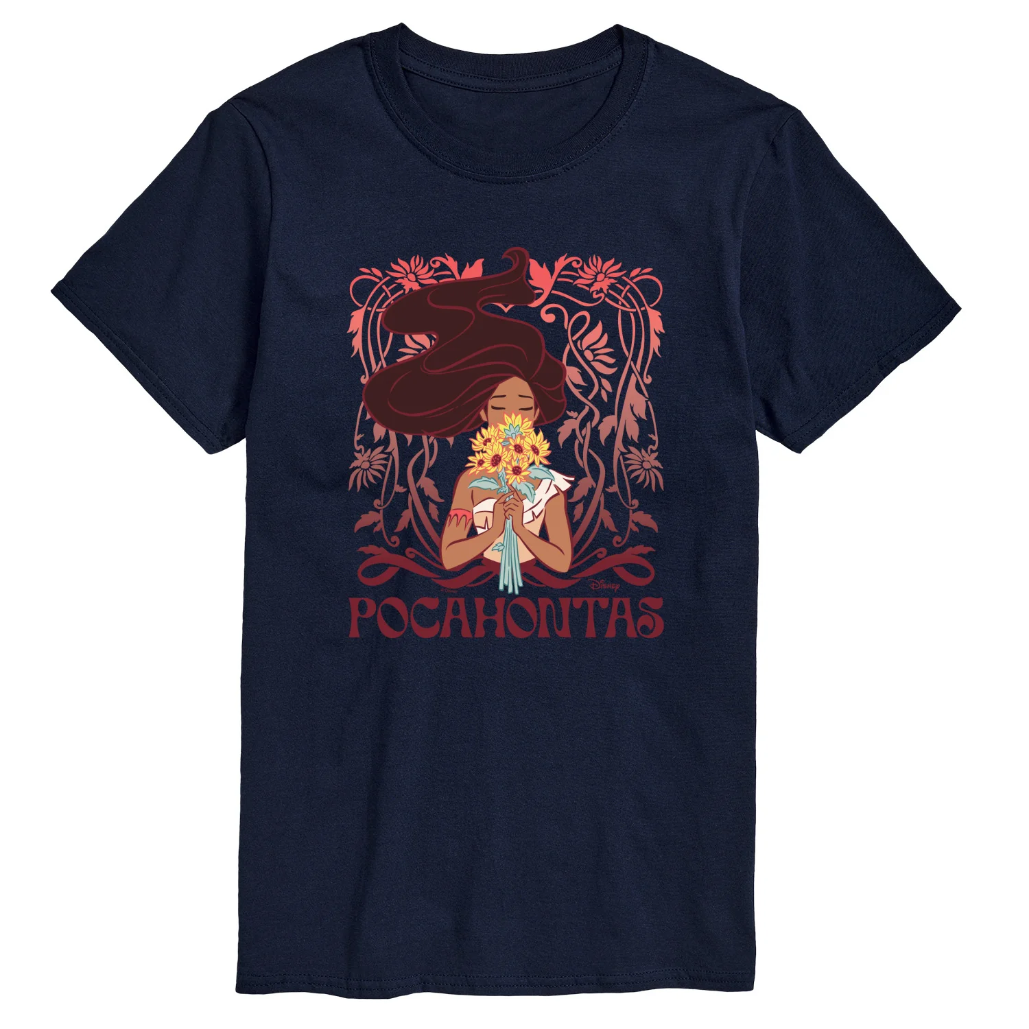 Disney Princess - Pocahontas Art Nouveau - Men's Short Sleeve Graphic T-Shirt - Image 3