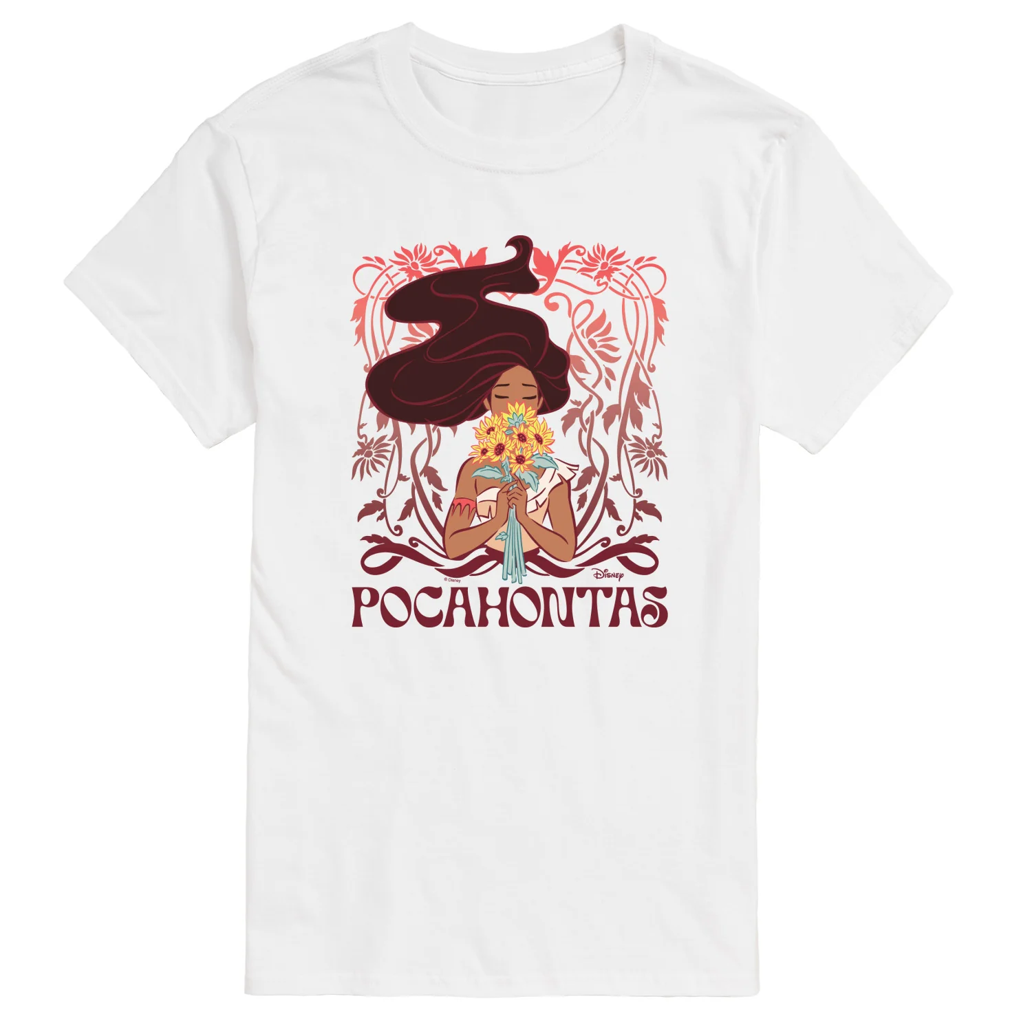 Disney Princess - Pocahontas Art Nouveau - Men's Short Sleeve Graphic T-Shirt - Image 4