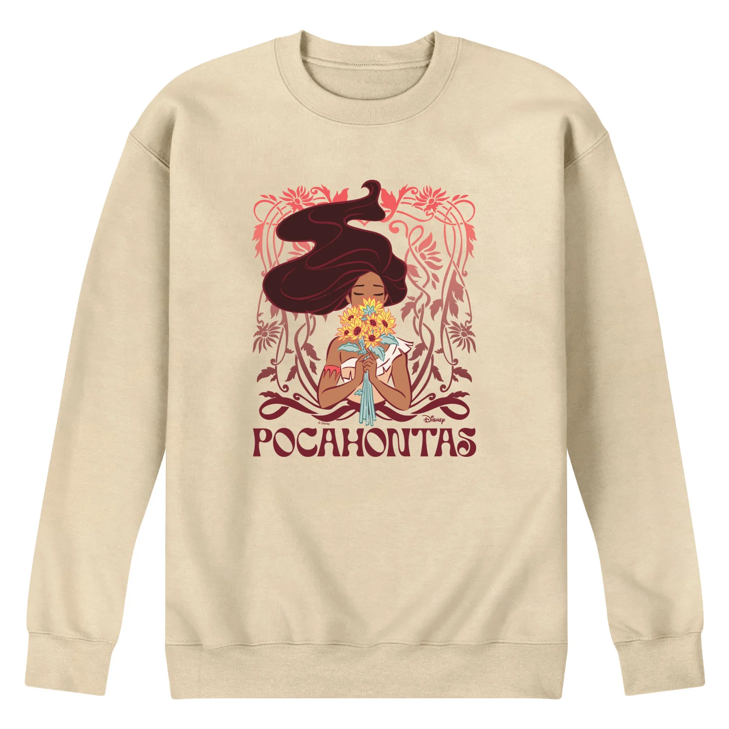 Disney Princess - Pocahontas Art Nouveau - Men's Crew Fleece Sweatshirt