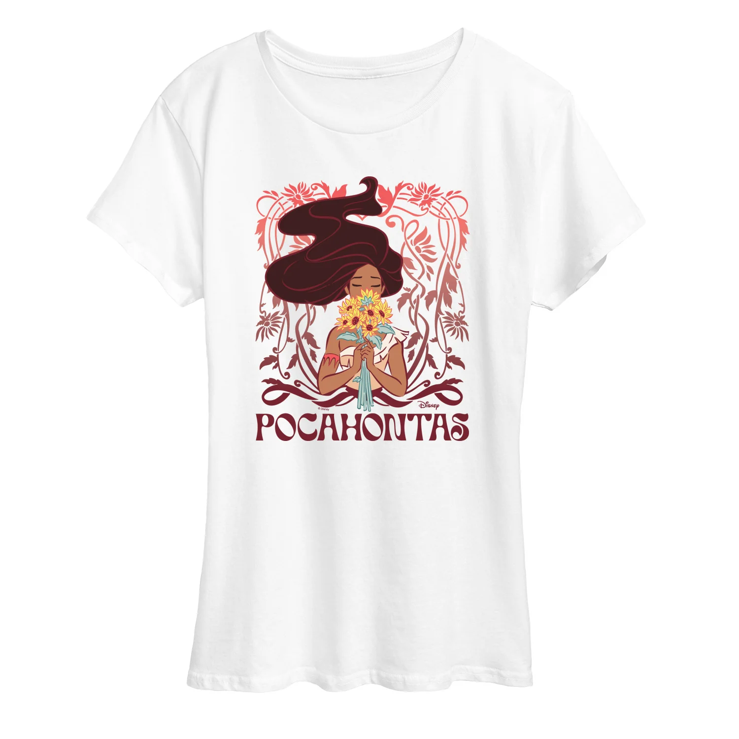 Disney Princess - Pocahontas Art Nouveau - Women's Short Sleeve Graphic T-Shirt - Image 6