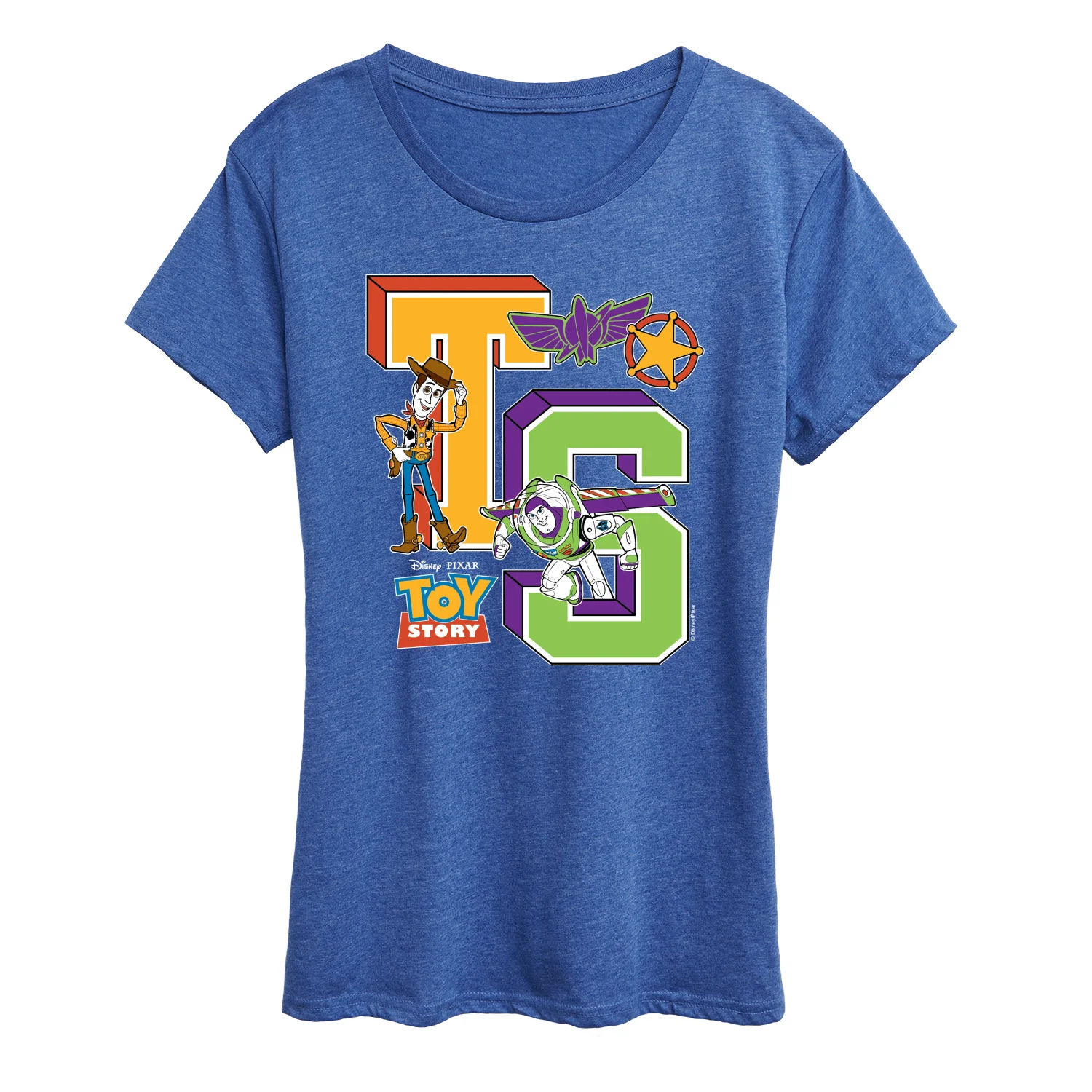 Toy Story - Letterman Badges - Women's Short Sleeve Graphic T-Shirt - Image 6