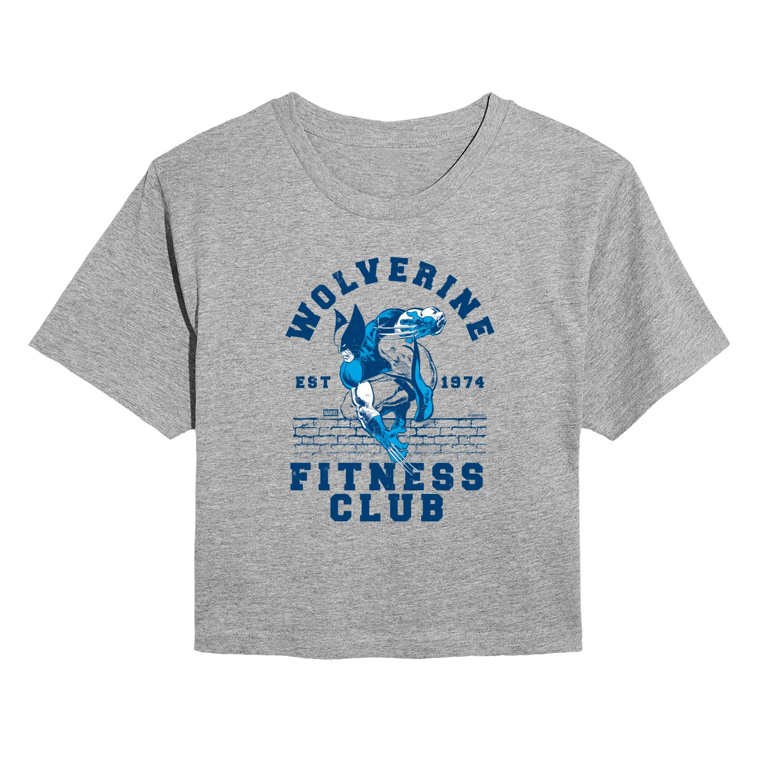 Wolverine - Fitness Club - Juniors Cropped Graphic T-Shirt - Image 2