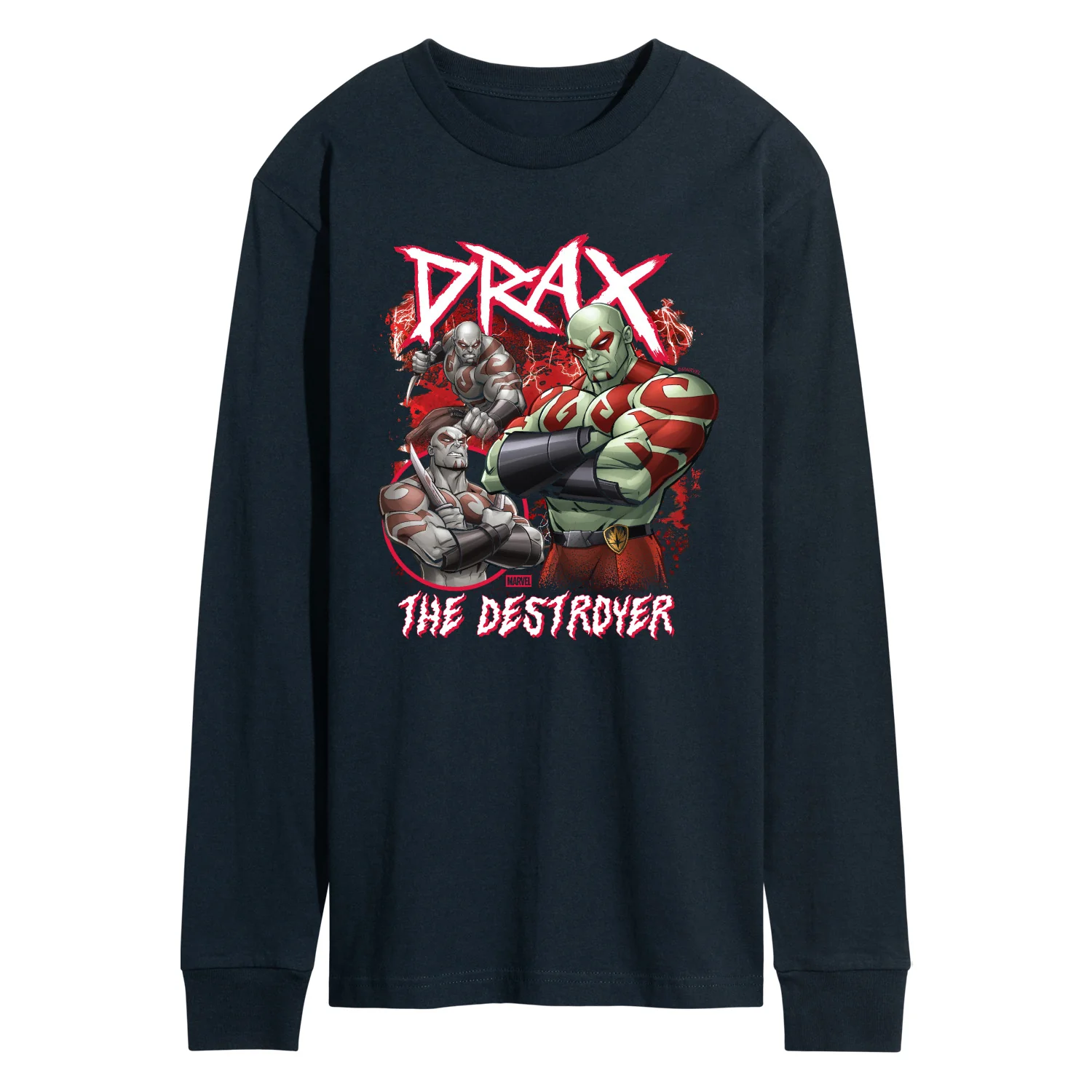 Guardians of the Galaxy - Drax Wrestling - Men's Long Sleeve Graphic T-Shirt