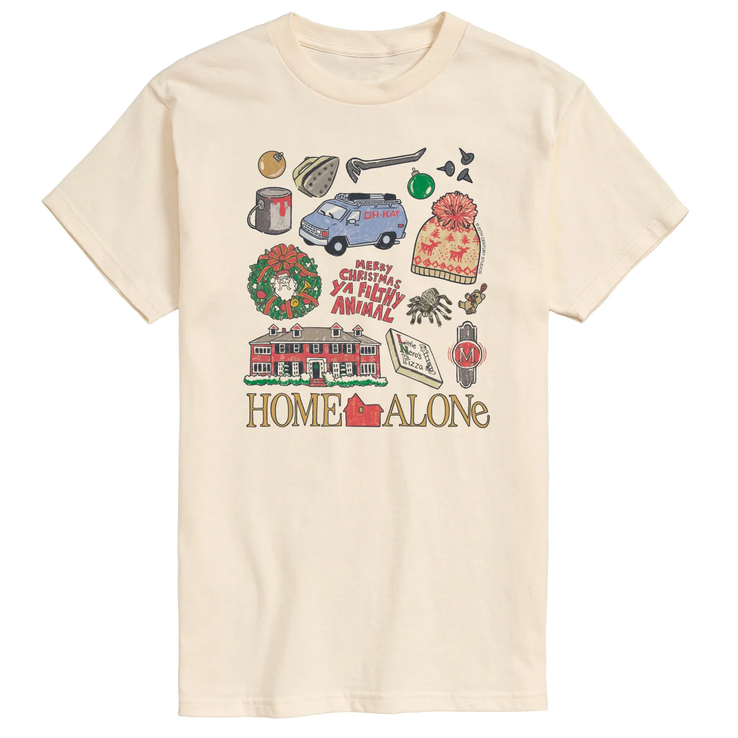 Home Alone - Ha Icon Grid - Men's Short Sleeve Graphic T-Shirt - Image 2