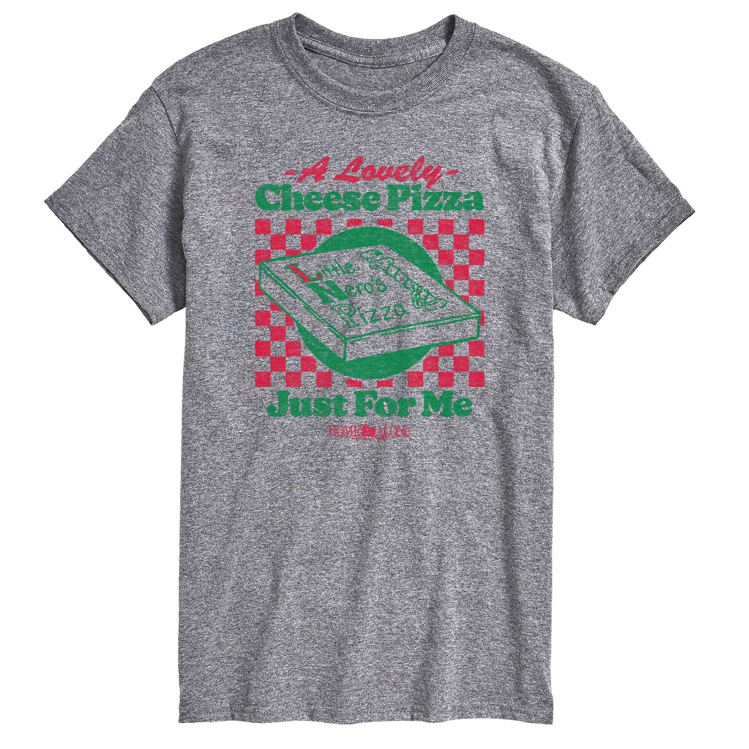 Home Alone - Lovely Cheese Pizza Just For Me-Men's Short Sleeve Graphic T-Shirt
