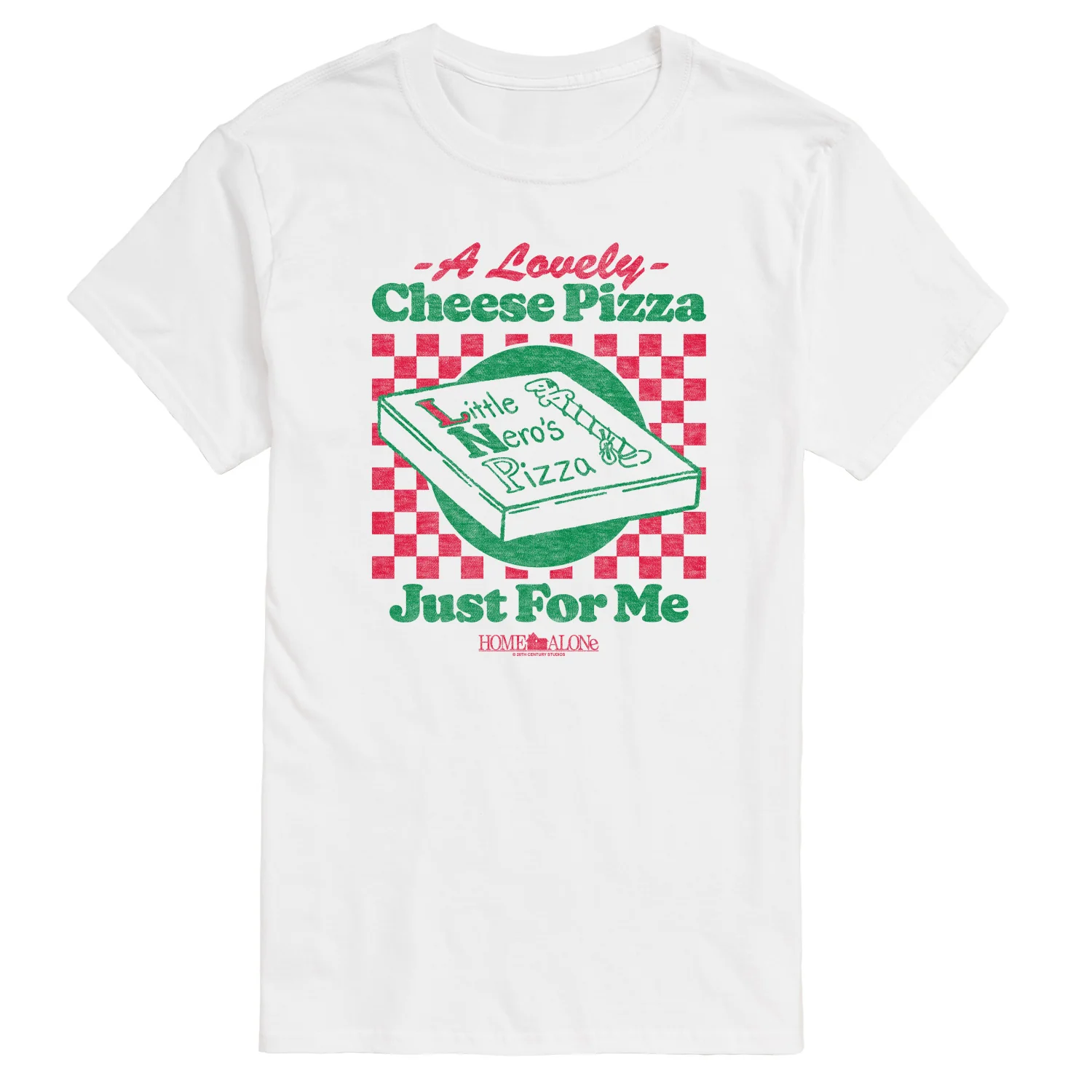 Home Alone - Lovely Cheese Pizza Just For Me-Men's Short Sleeve Graphic T-Shirt - Image 3