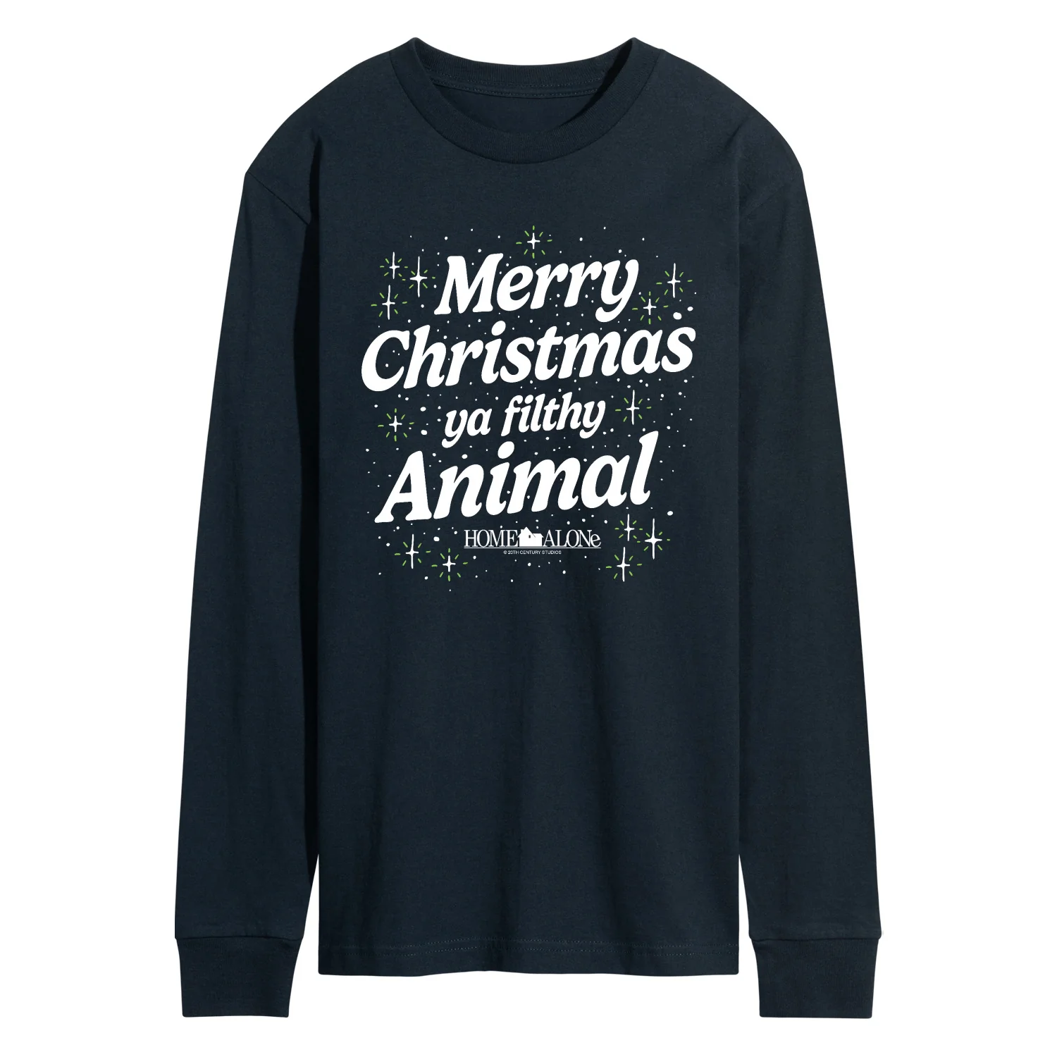 Home Alone - Merry Christmas Filthy Animal - Men's Long Sleeve Graphic T-Shirt - Image 3