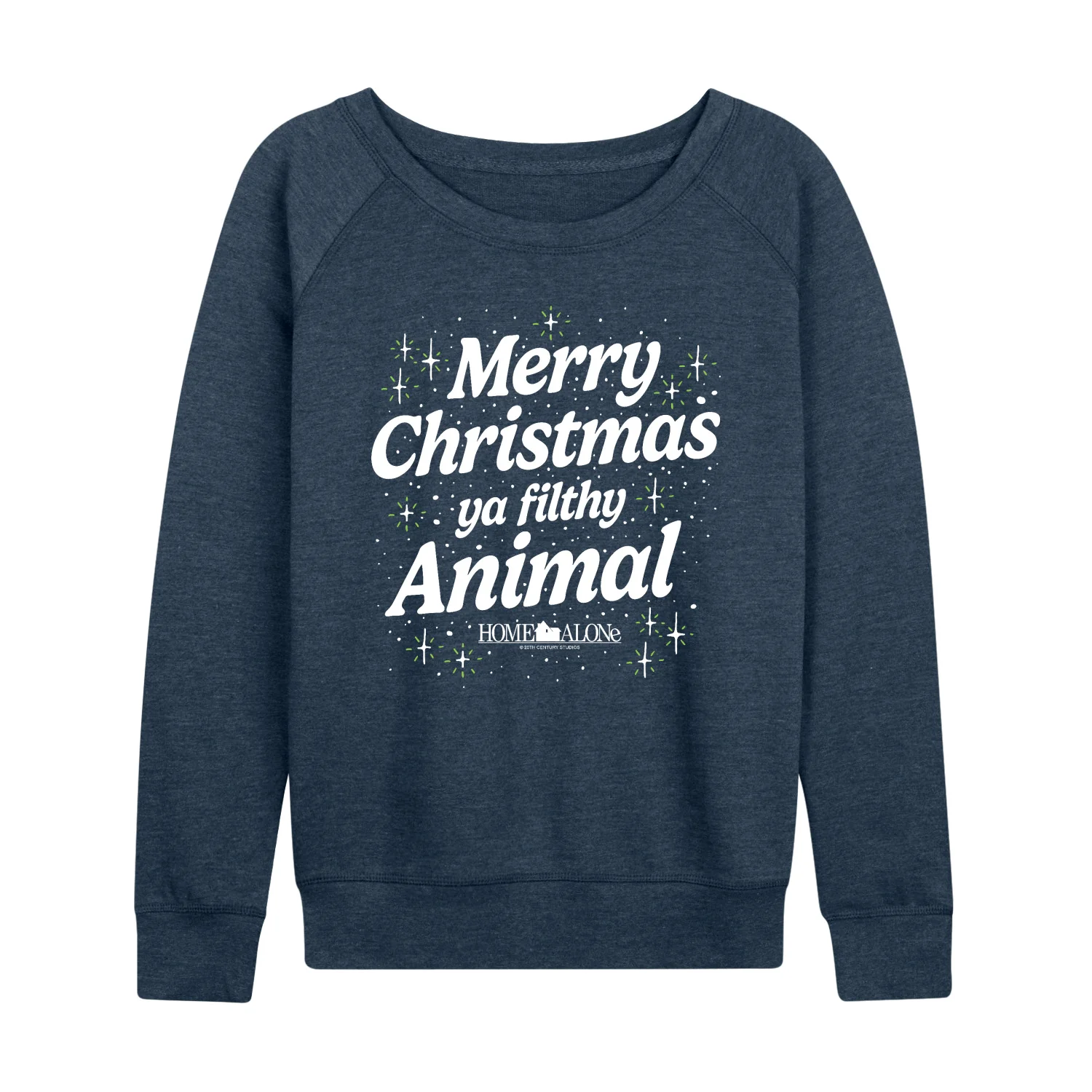 Home Alone - Merry Christmas Filthy Animal - Women's French Terry Long Sleeve Shirt - Image 3