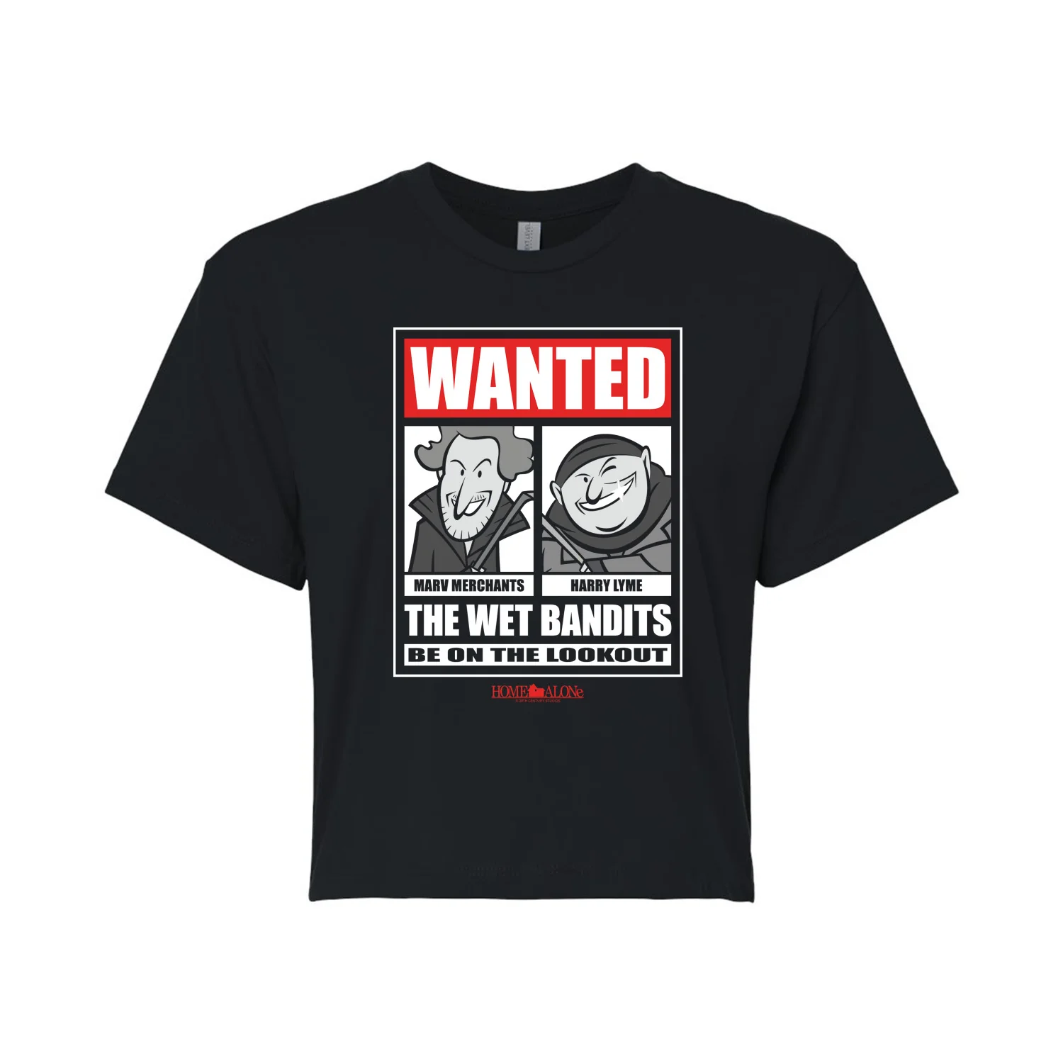 Home Alone - Wanted Wet Bandits-Juniors Cropped Graphic T-Shirt