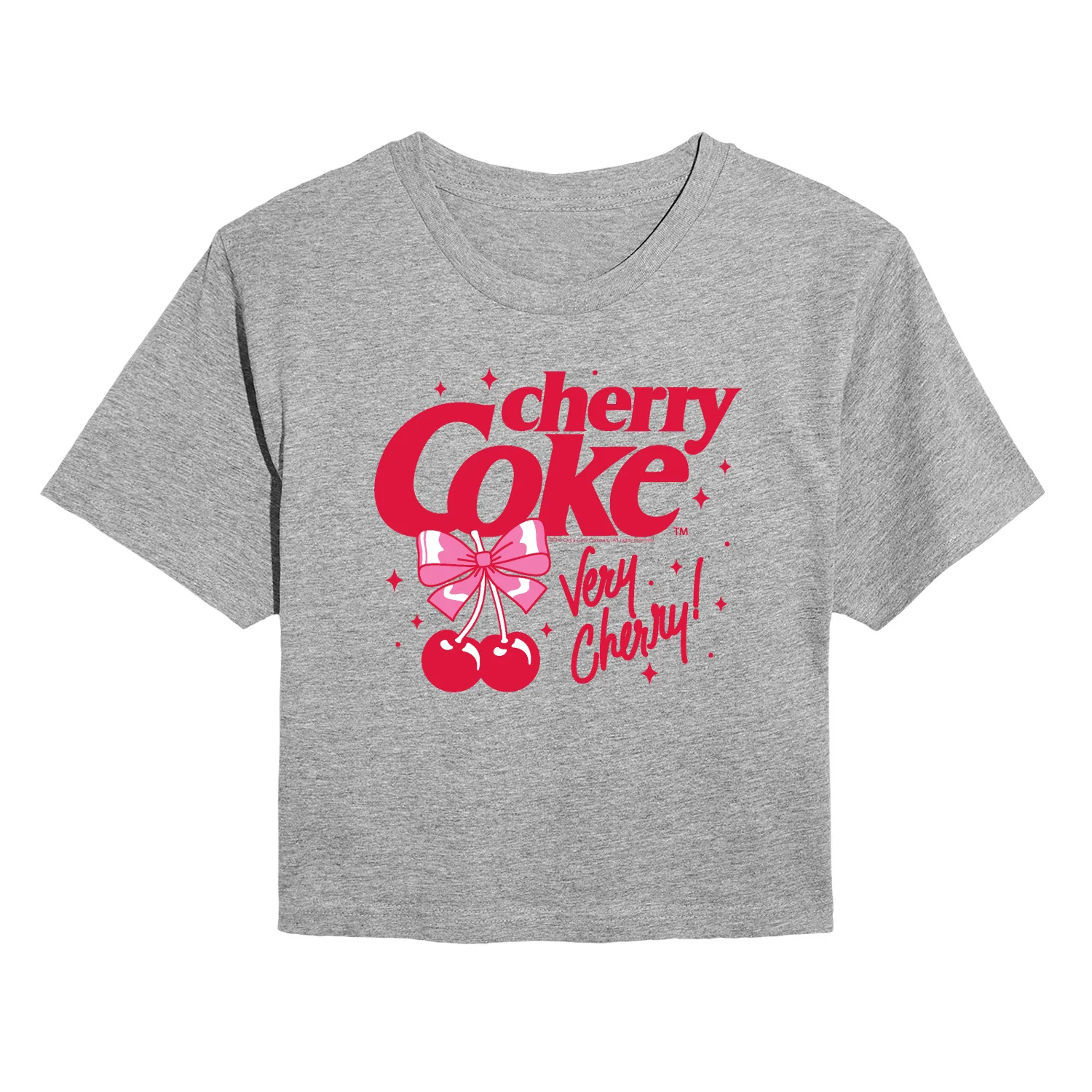 Coca-Cola - Very Cherry Coke - Juniors Cropped Graphic T-Shirt - Image 3