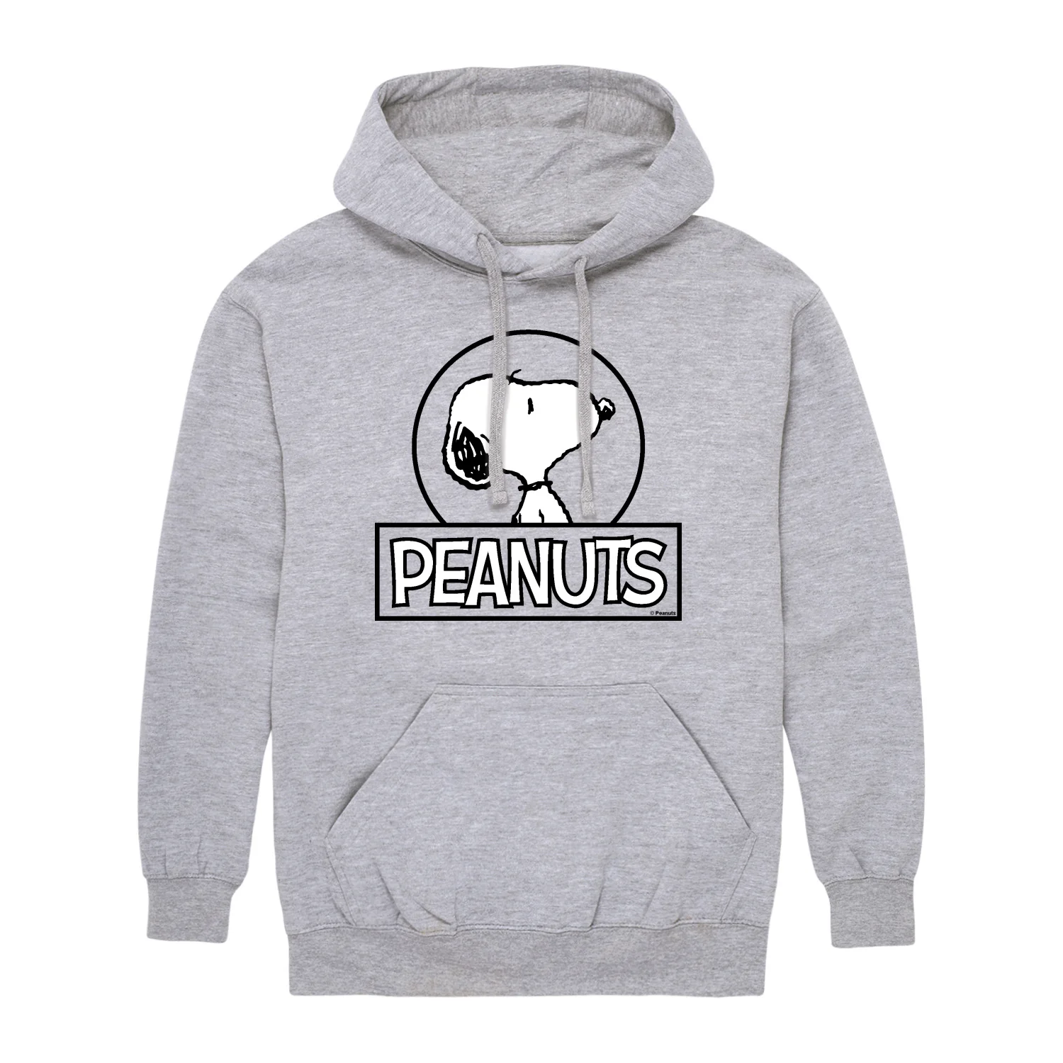 Peanuts - Snoopy Circle - Men's Fleece Hoodie Sweatshirt - Image 2