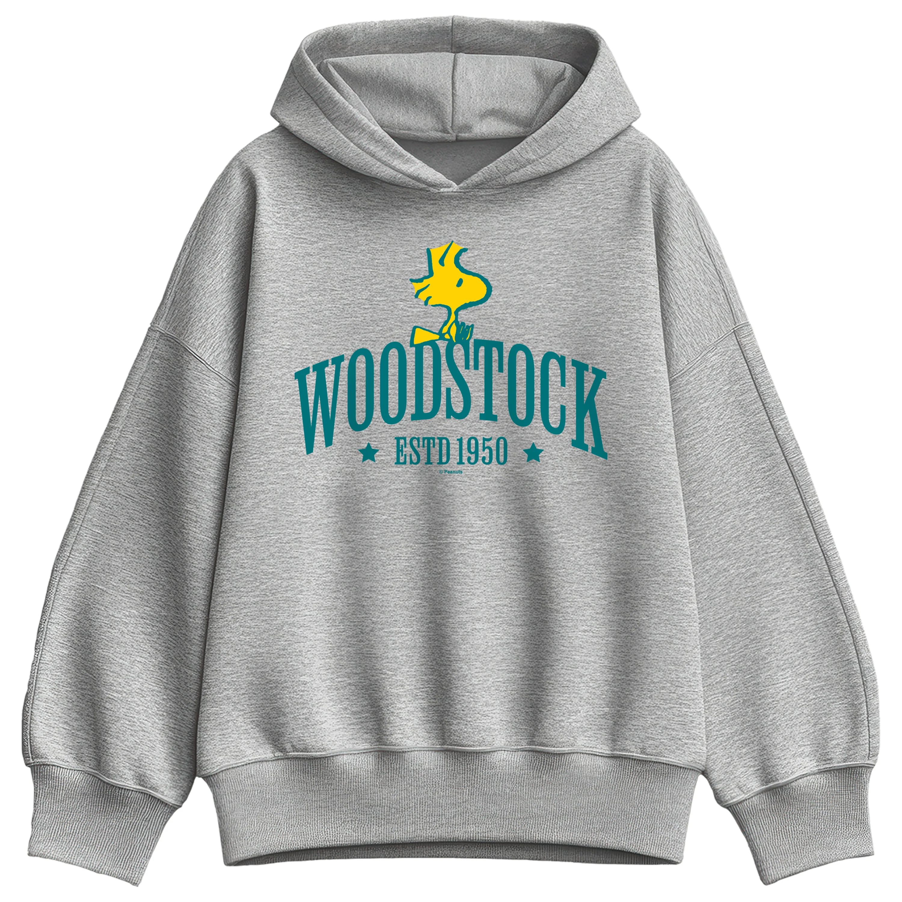 Peanuts - Woodstock Collegiate - Women's Oversized Fleece Hoodie Sweatshirt - Image 2