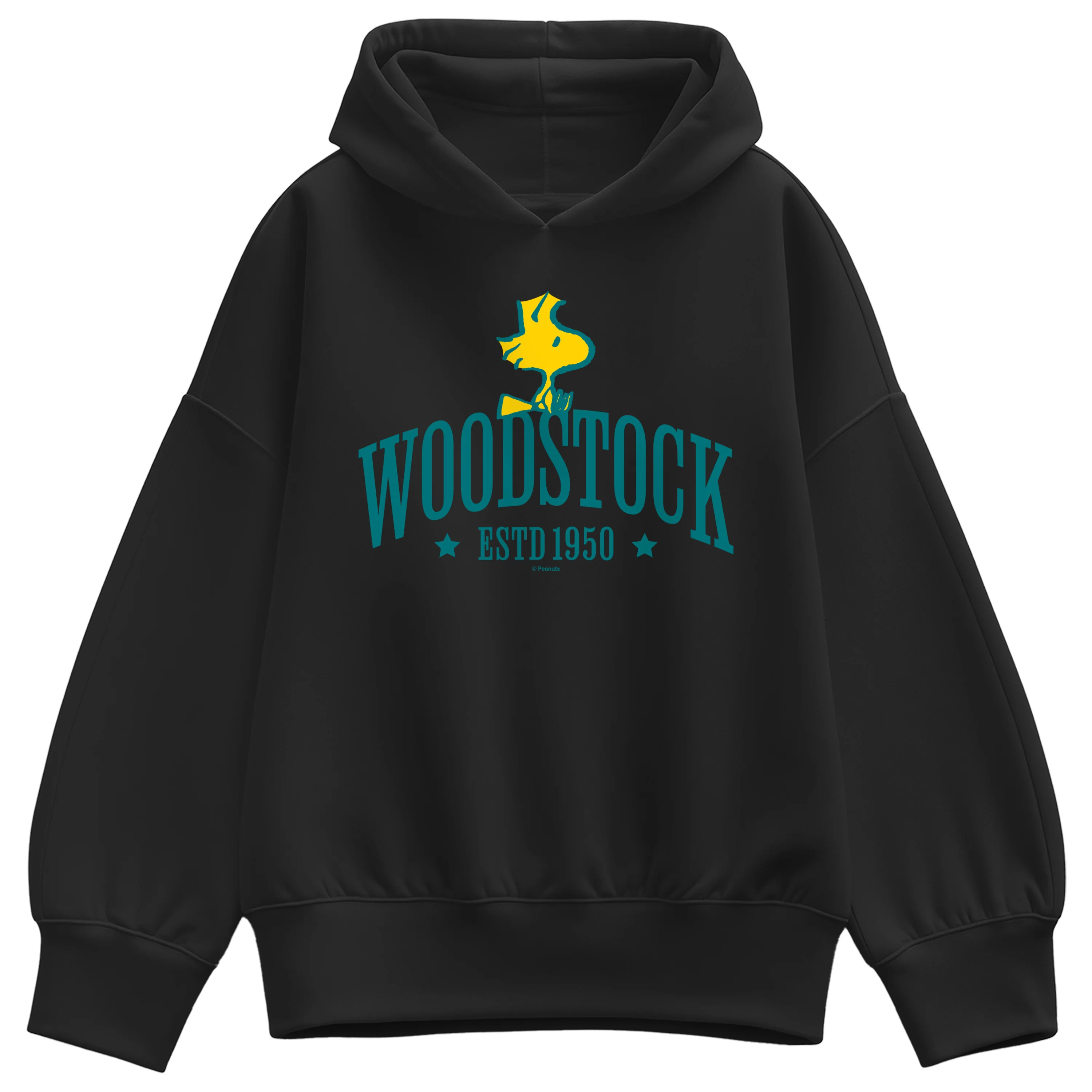 Peanuts - Woodstock Collegiate - Women's Oversized Fleece Hoodie Sweatshirt - Image 3