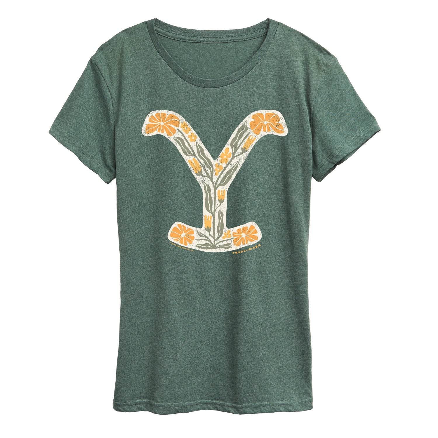 Yellowstone - Floral Logo - Women's Short Sleeve Graphic T-Shirt - Image 5