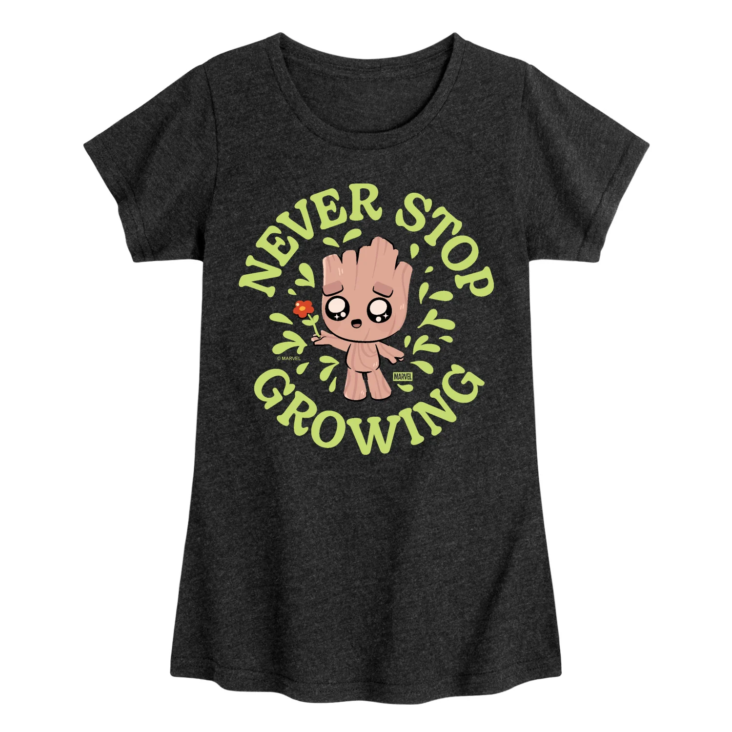 Guardians of the Galaxy - Never Stop Growing - Youth Girls Fitted Short Sleeve T-Shirt - Image 2