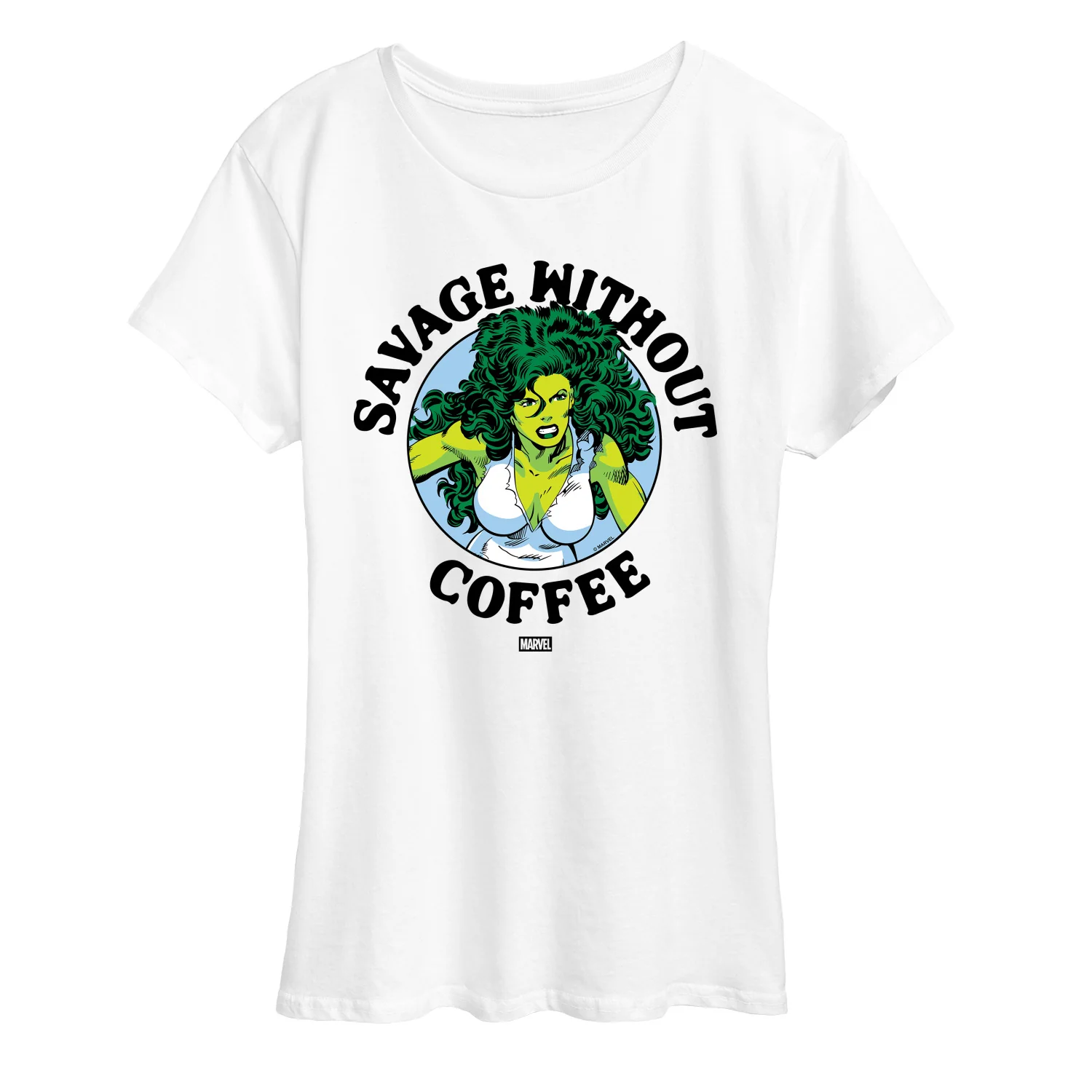 Marvel - Savage Without Coffee - Women's Short Sleeve Graphic T-Shirt - Image 4