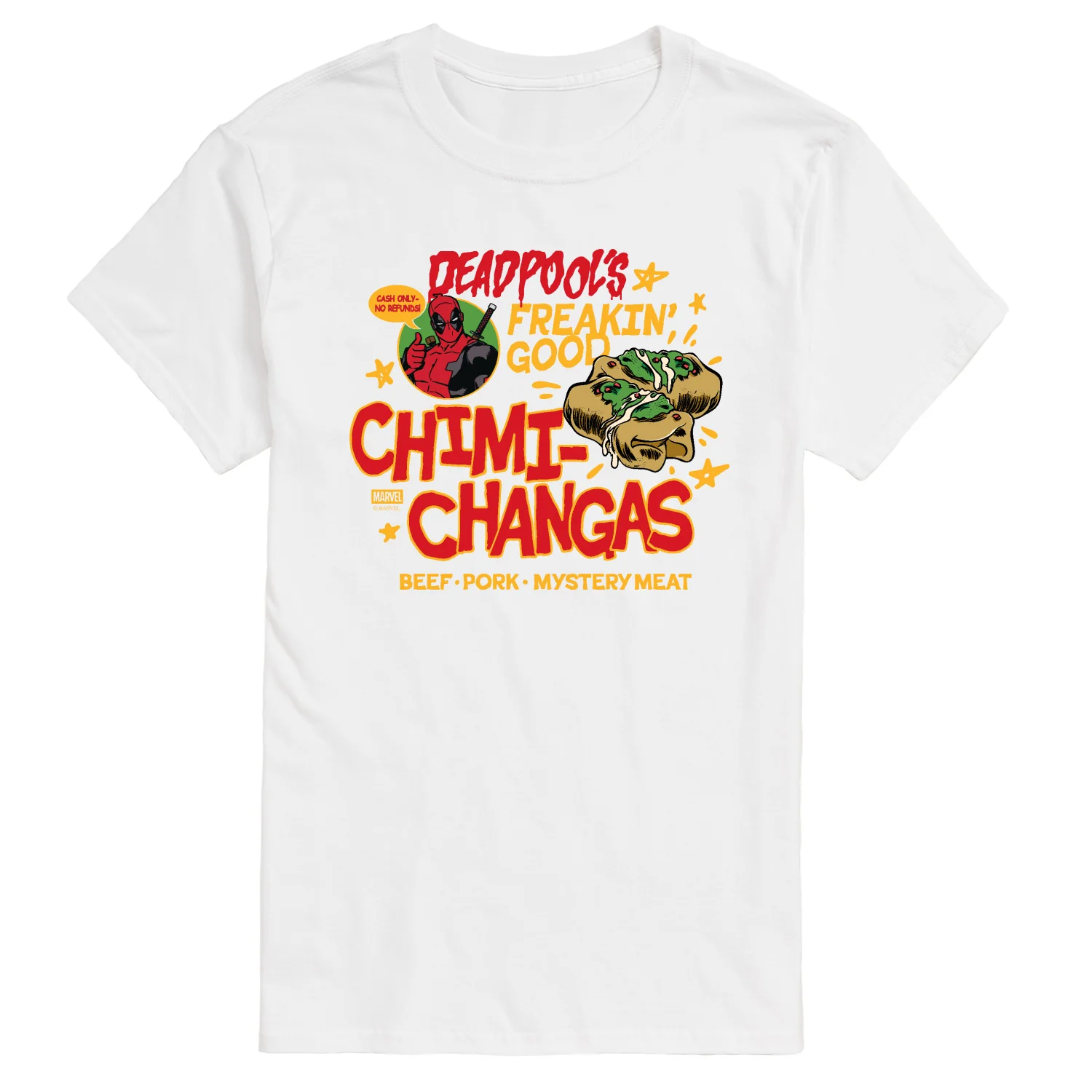 Marvel - Deadpool's Chimichangas - Men's Short Sleeve Graphic T-Shirt - Image 5