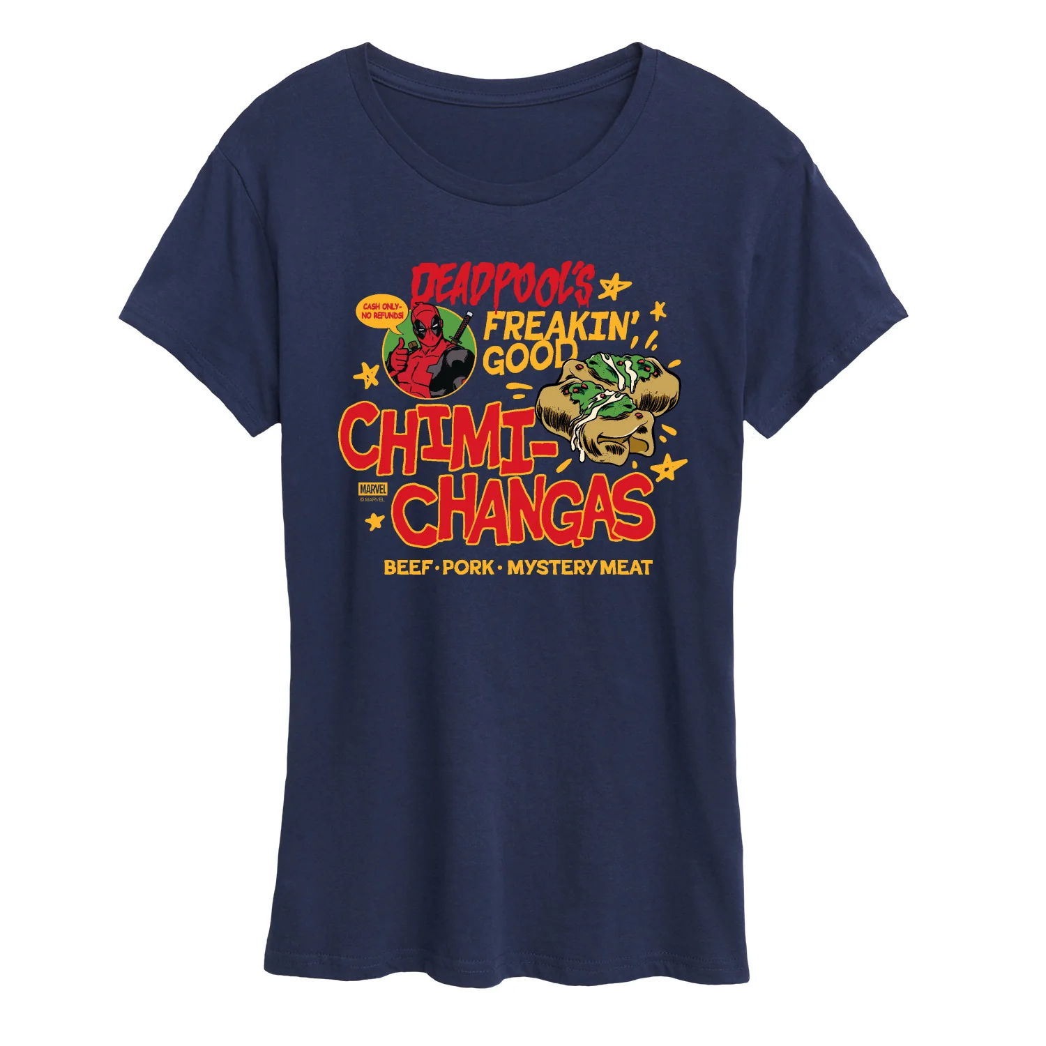 Marvel - Deadpool's Chimichangas - Women's Short Sleeve Graphic T-Shirt - Image 6