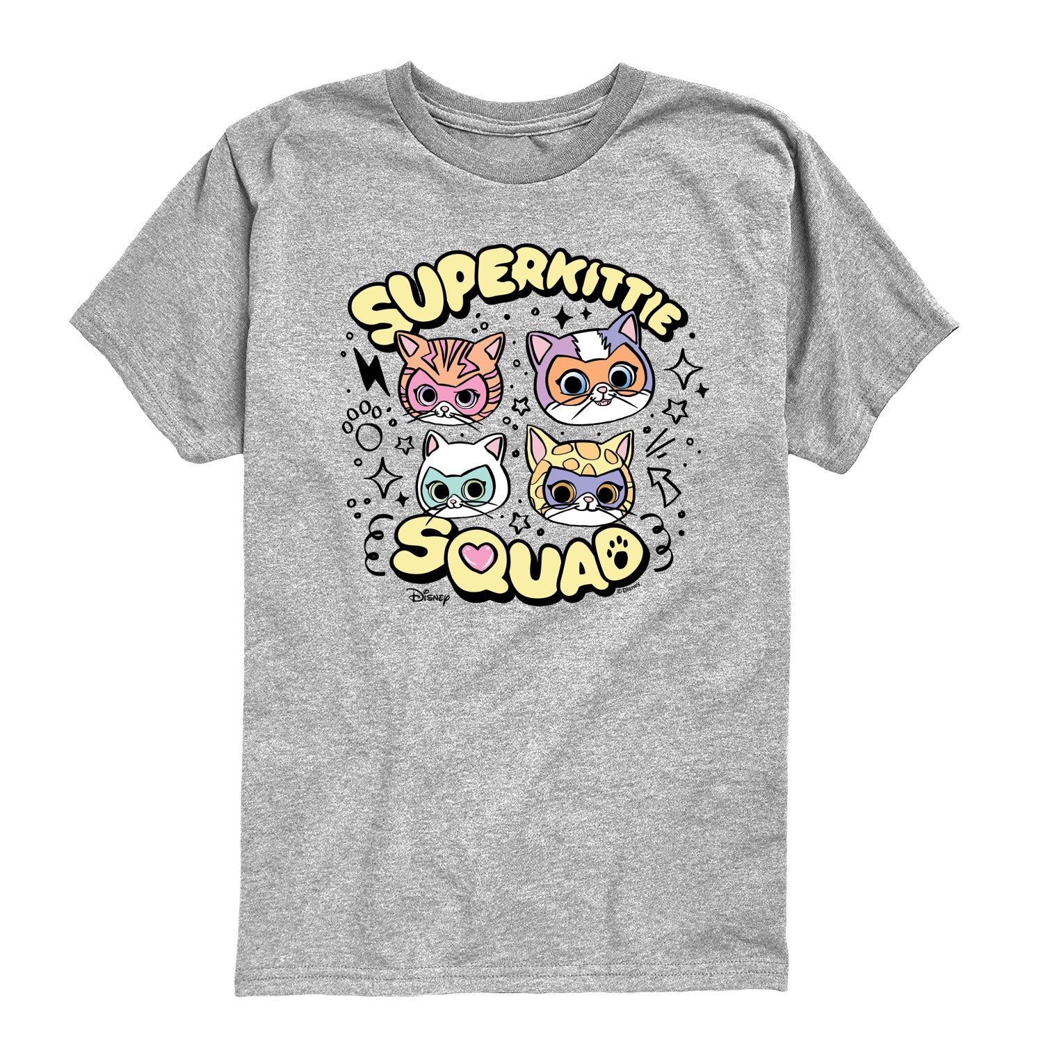 Super Kitties - Doodle - Girls Toddler And Youth Short Sleeve Graphic T-Shirt