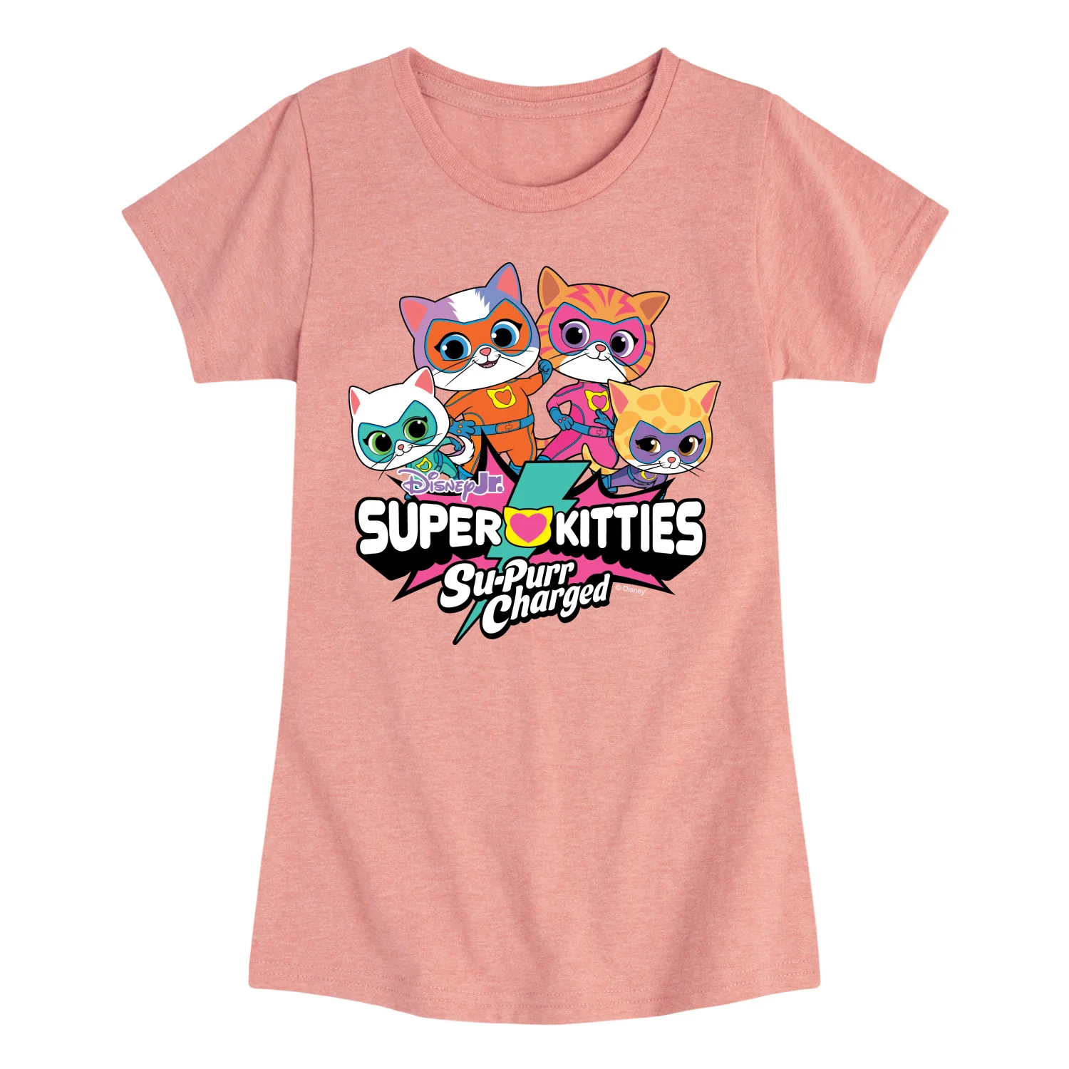 Super Kitties - Logo Group - Girls Fitted Short Sleeve Graphic T-Shirt