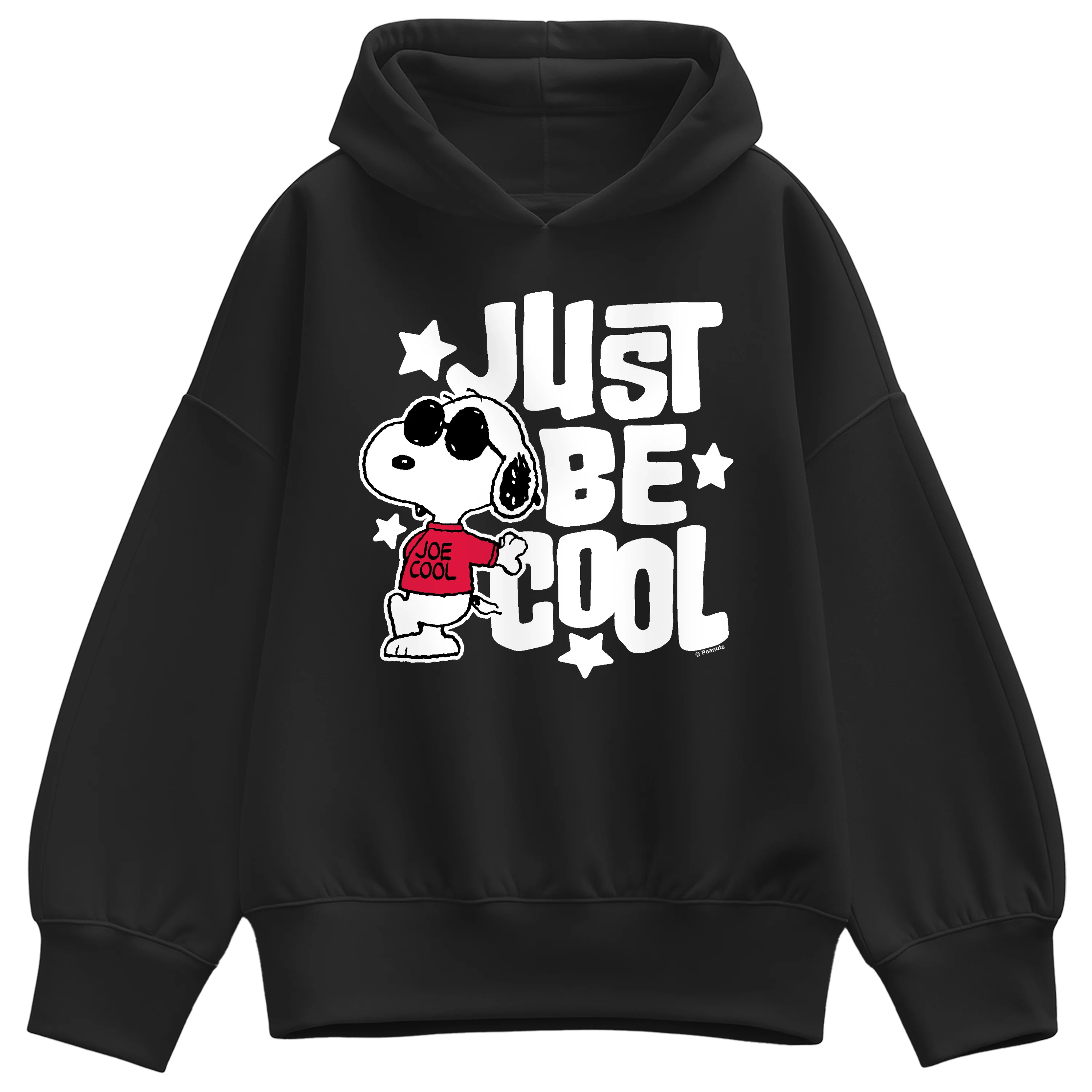 Peanuts - Just Be Cool - Women's Oversized Fleece Hoodie Sweatshirt - Image 3