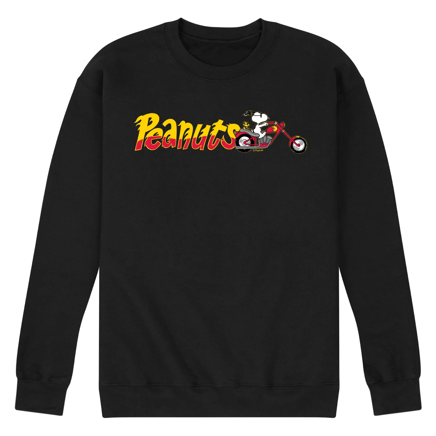 Peanuts - Snoopy Chopper - Men's Crew Fleece Sweatshirt - Image 2