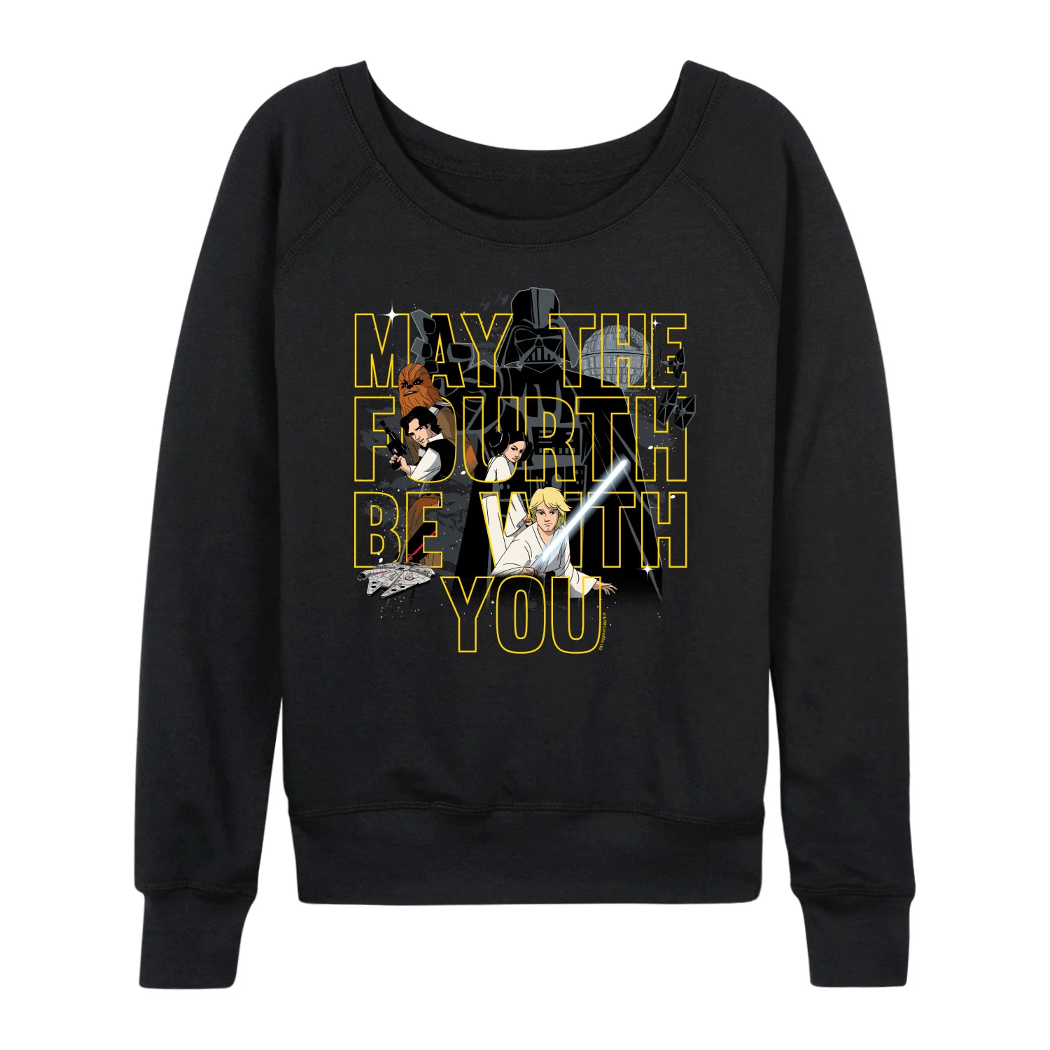 Star Wars - May The Fourth Be With You - Women's French Terry Long Sleeve Pullover
