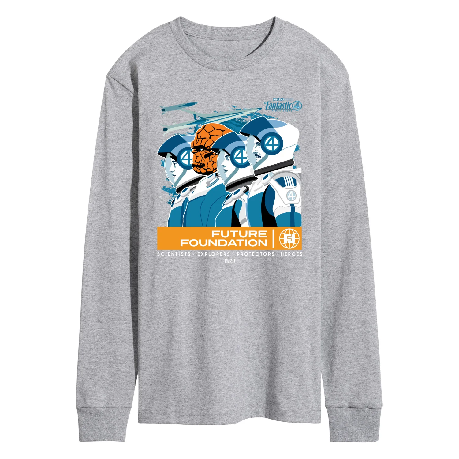 Fantastic Four - Retro Poster - Men's Long Sleeve Graphic T-Shirt
