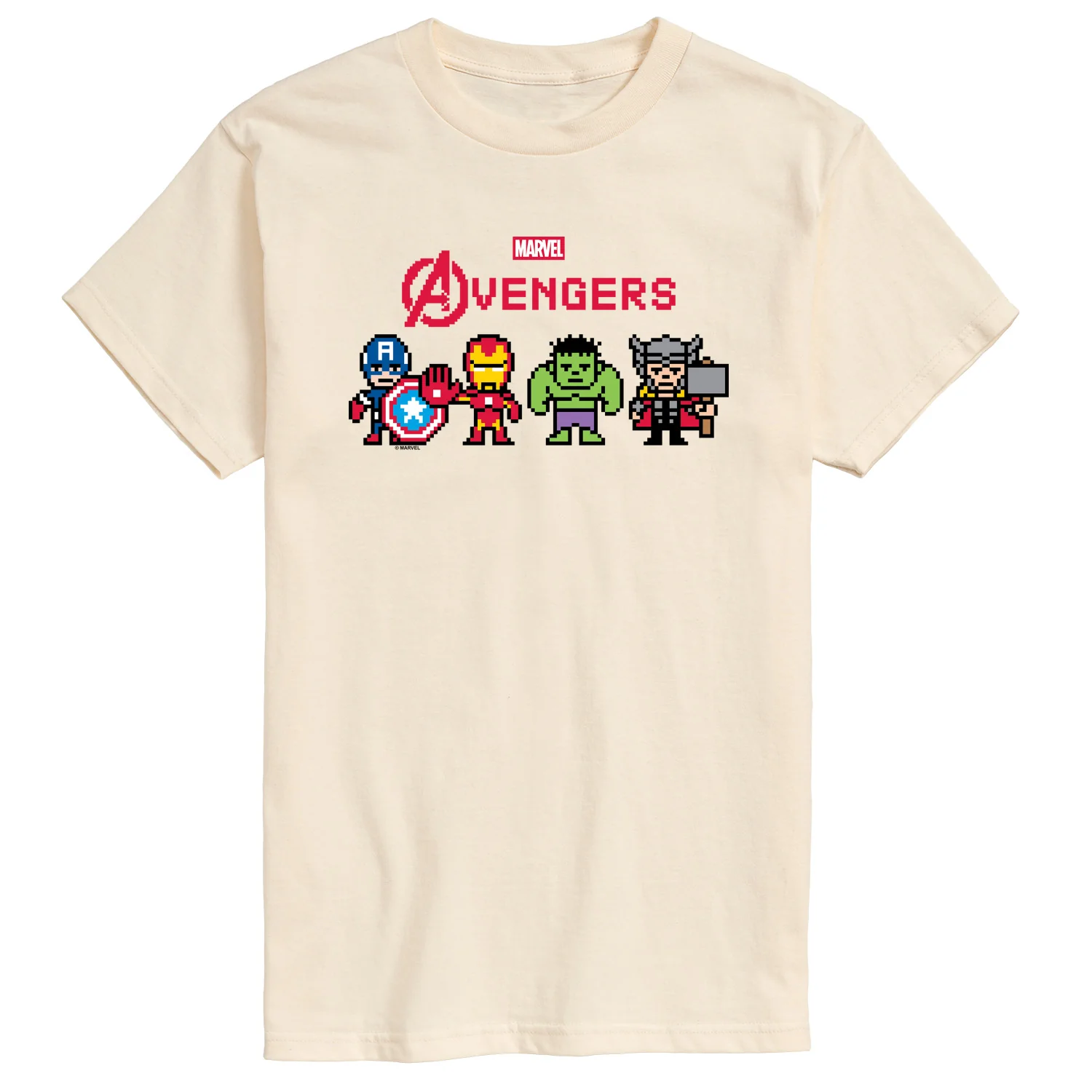 Marvel - Avengers 8 Bit - Men's Short Sleeve Graphic T-Shirt - Image 3