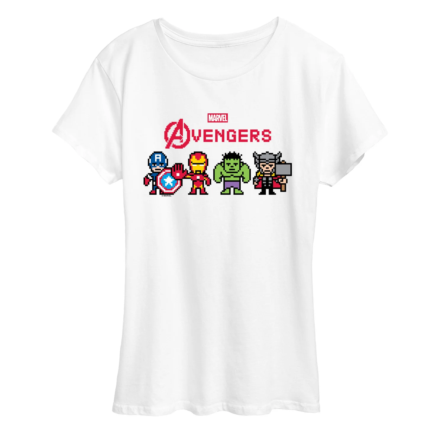 Marvel - Avengers 8 Bit - Women's Short Sleeve Graphic T-Shirt - Image 5