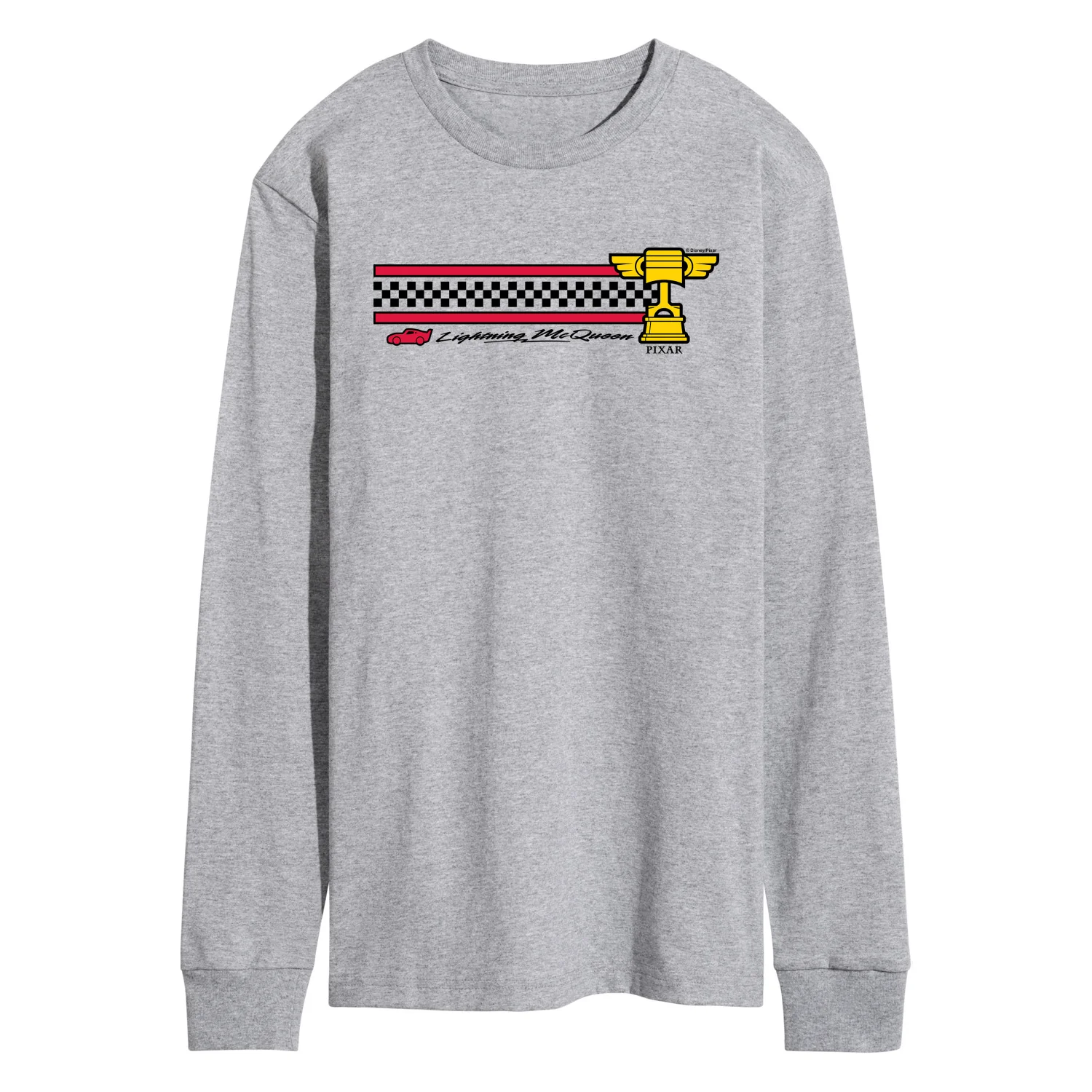 Cars - Lightning McQueen Race Stripe - Men's Long Sleeve Graphic T-Shirt