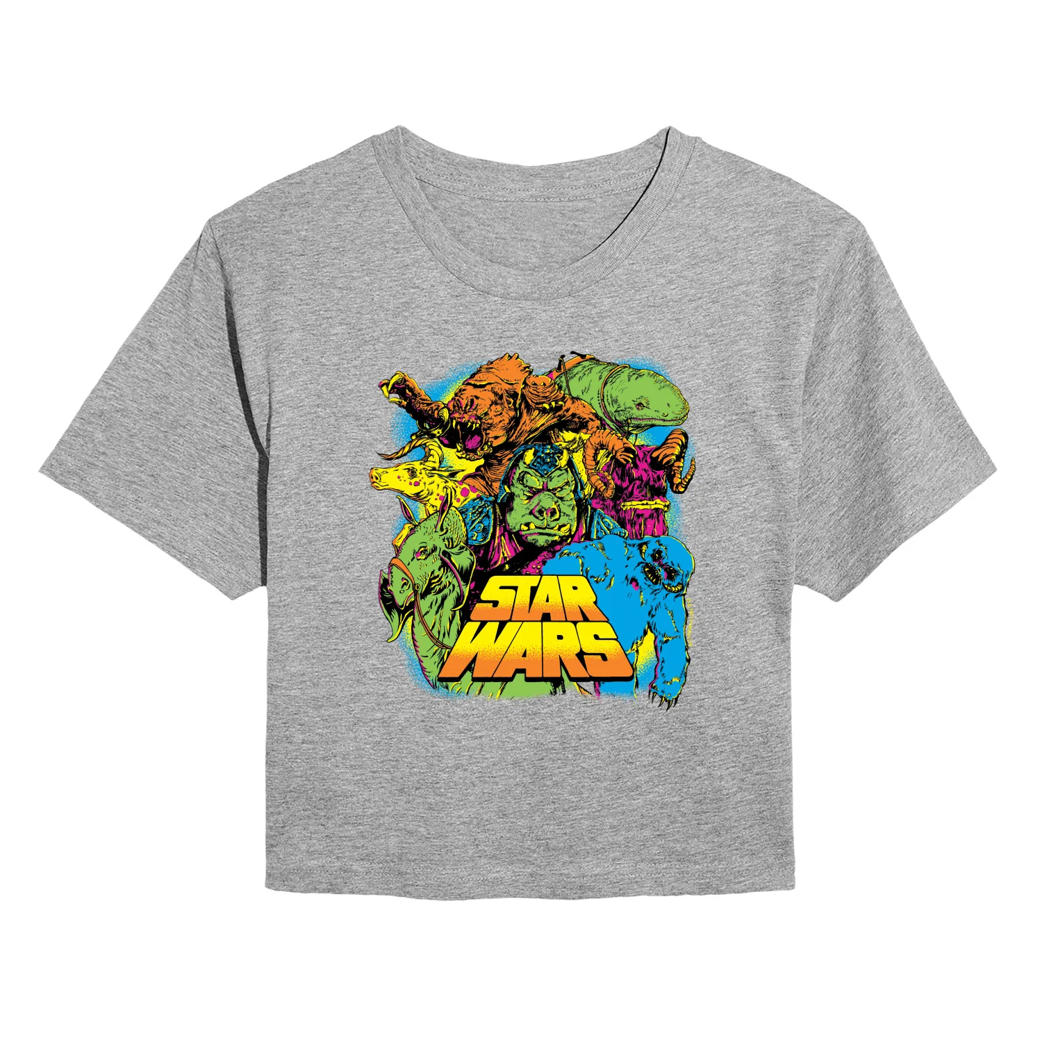 Star Wars - Spooky Creatures - Juniors Cropped Graphic T-Shirt - Image 3