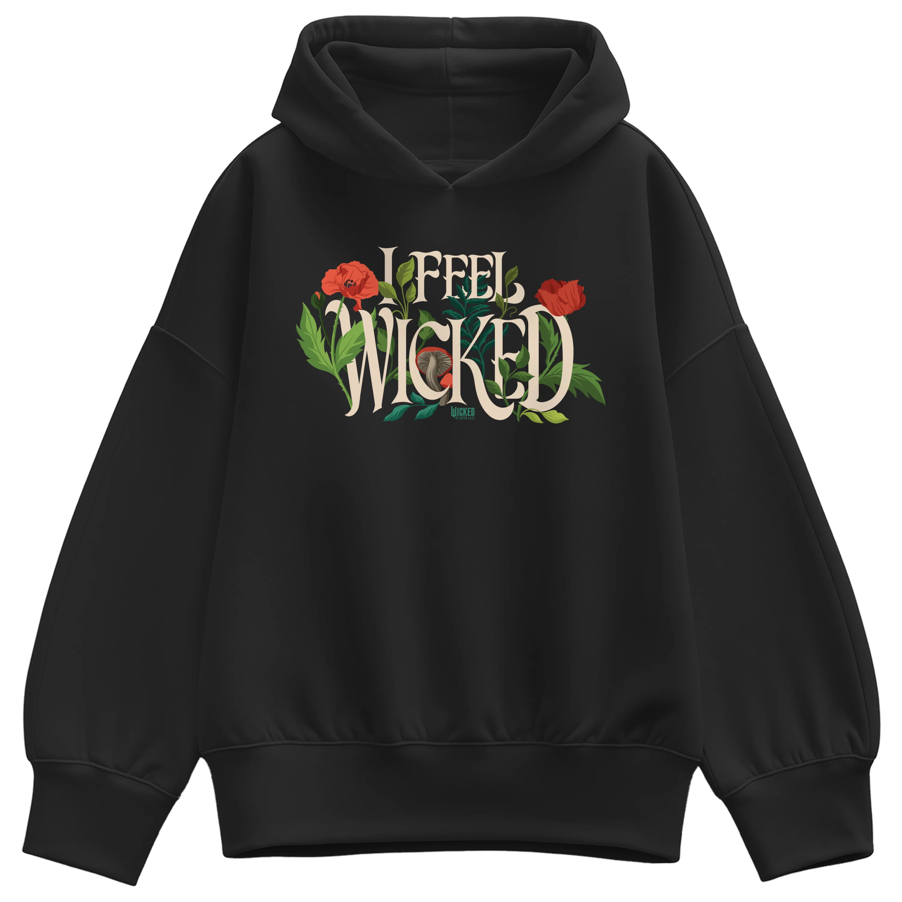 Wicked - Elphaba 2 - Ladies Oversized Fleece Hoodie Sweatshirt - Image 2