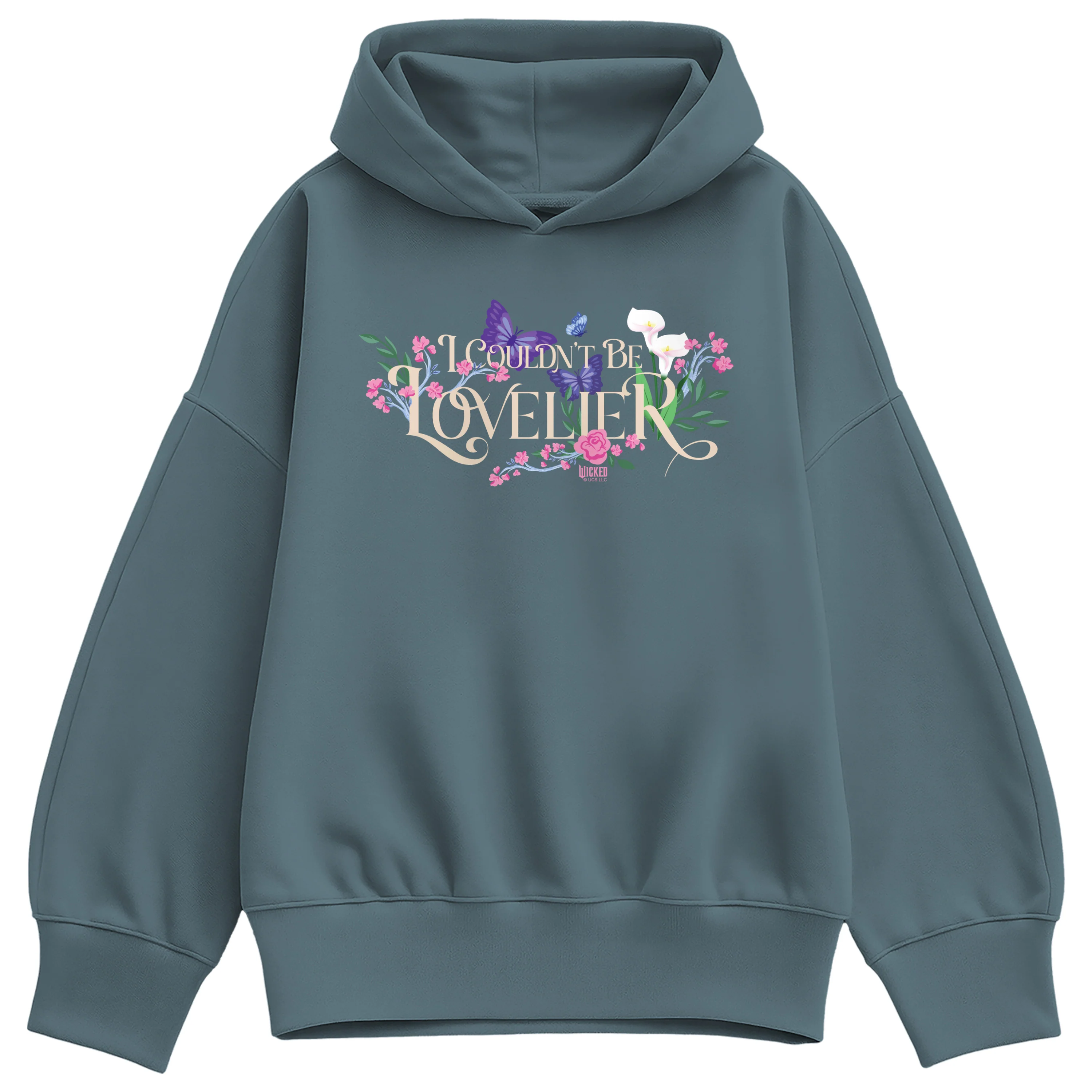 Wicked - Glinda 2 - Ladies Oversized Fleece Hoodie Sweatshirt - Image 3