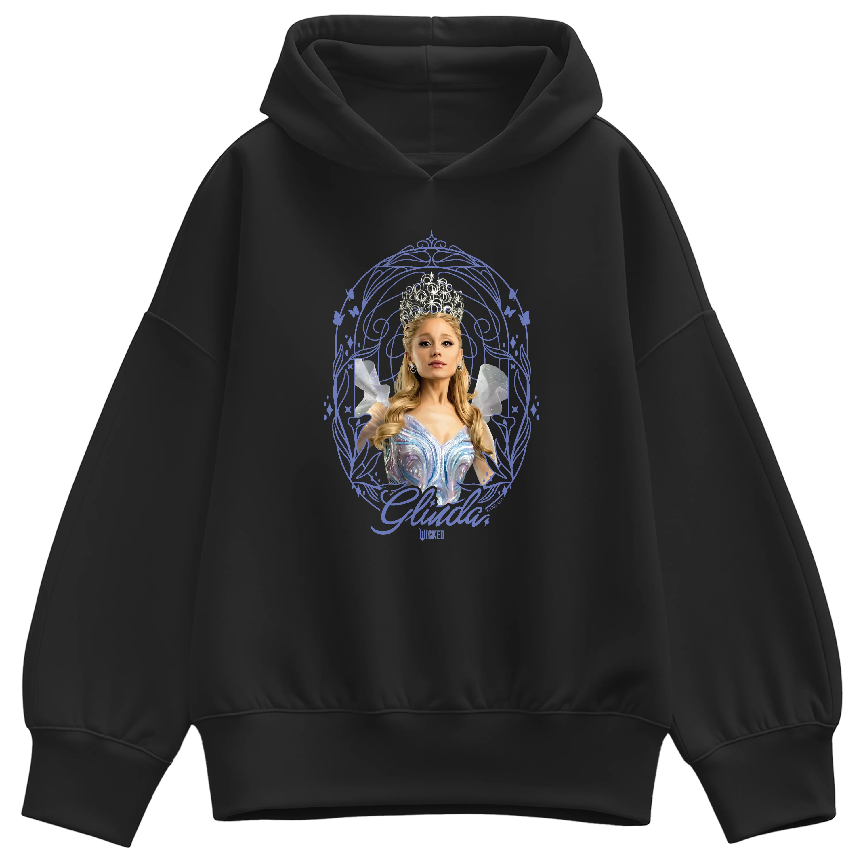 Wicked - Noveau Frame Glinda - Ladies Oversized Fleece Hoodie Sweatshirt - Image 2