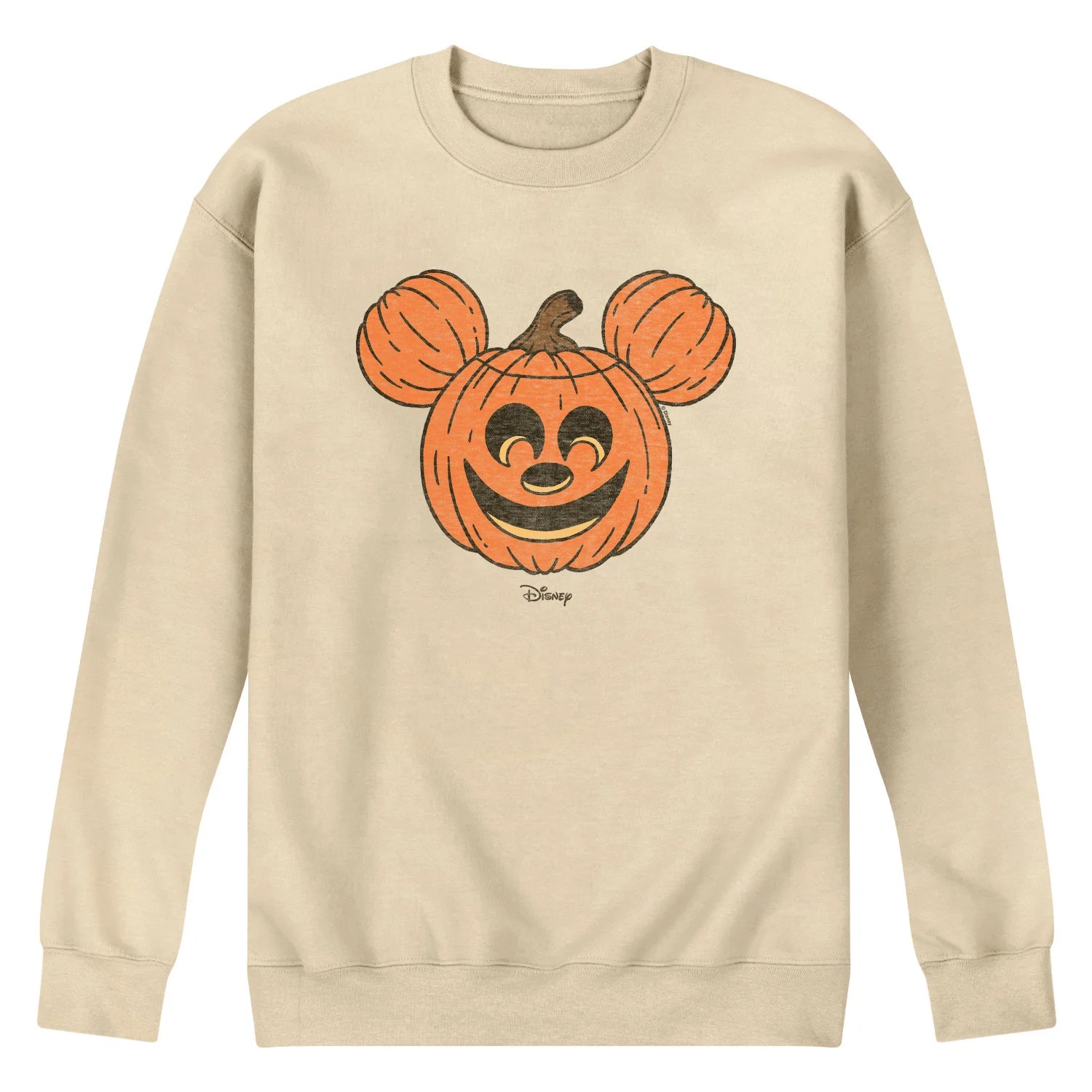 Disney - Mickey Pumpkin Head - Men's Crew Fleece Sweatshirt