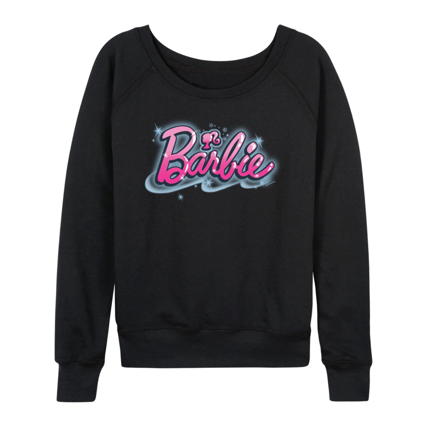 Barbie - Graffiti Logo - Women's French Terry Long Sleeve Shirt - Image 2