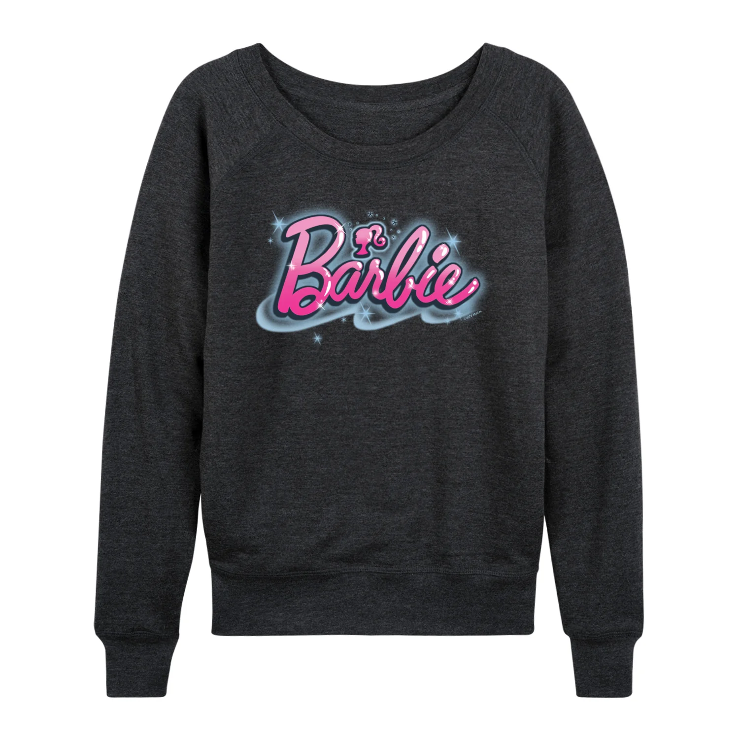 Barbie - Graffiti Logo - Women's French Terry Long Sleeve Shirt - Image 3